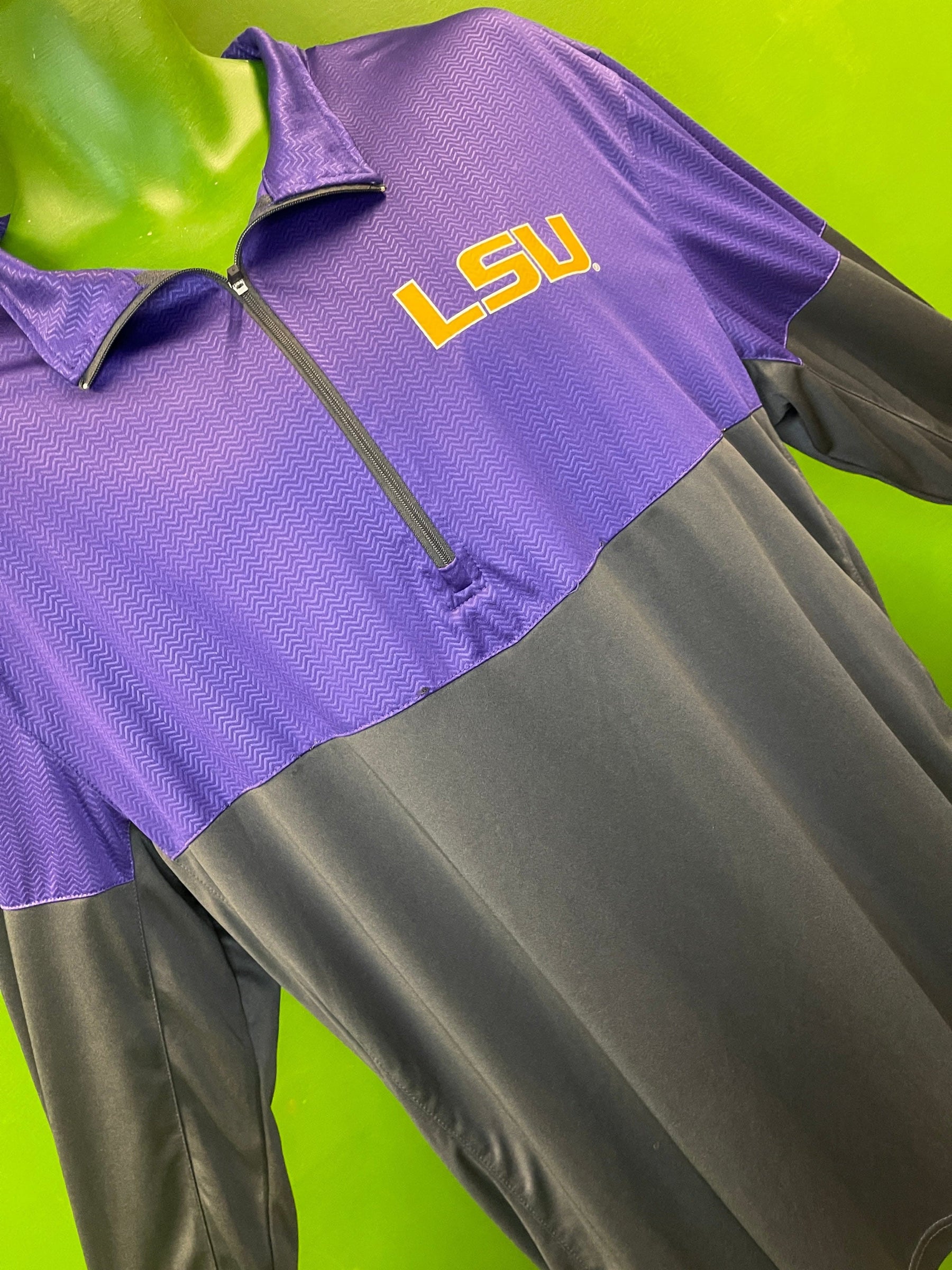 NCAA Louisiana State LSU Tigers Colosseum 1/4 Zip Pullover Men's 2X-Large