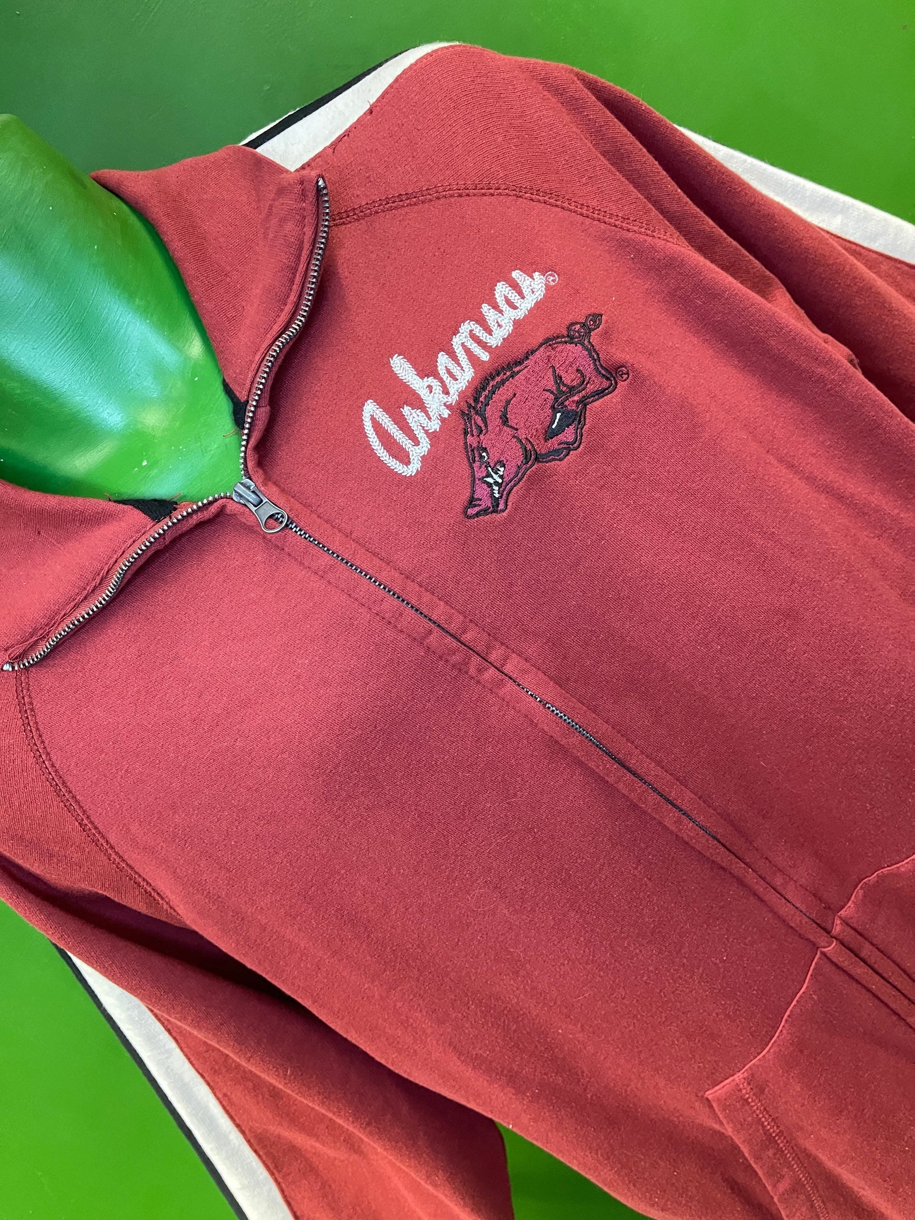 NCAA Arkansas Razorbacks Stitched Full-Zip Jacket Men's Large