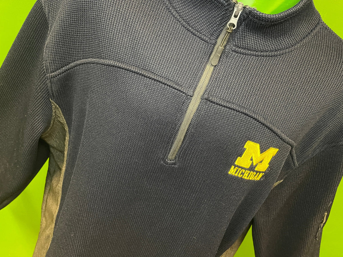 NCAA Michigan Wolverines Textured 1/4 Zip Pullover Jacket Men's X-Large