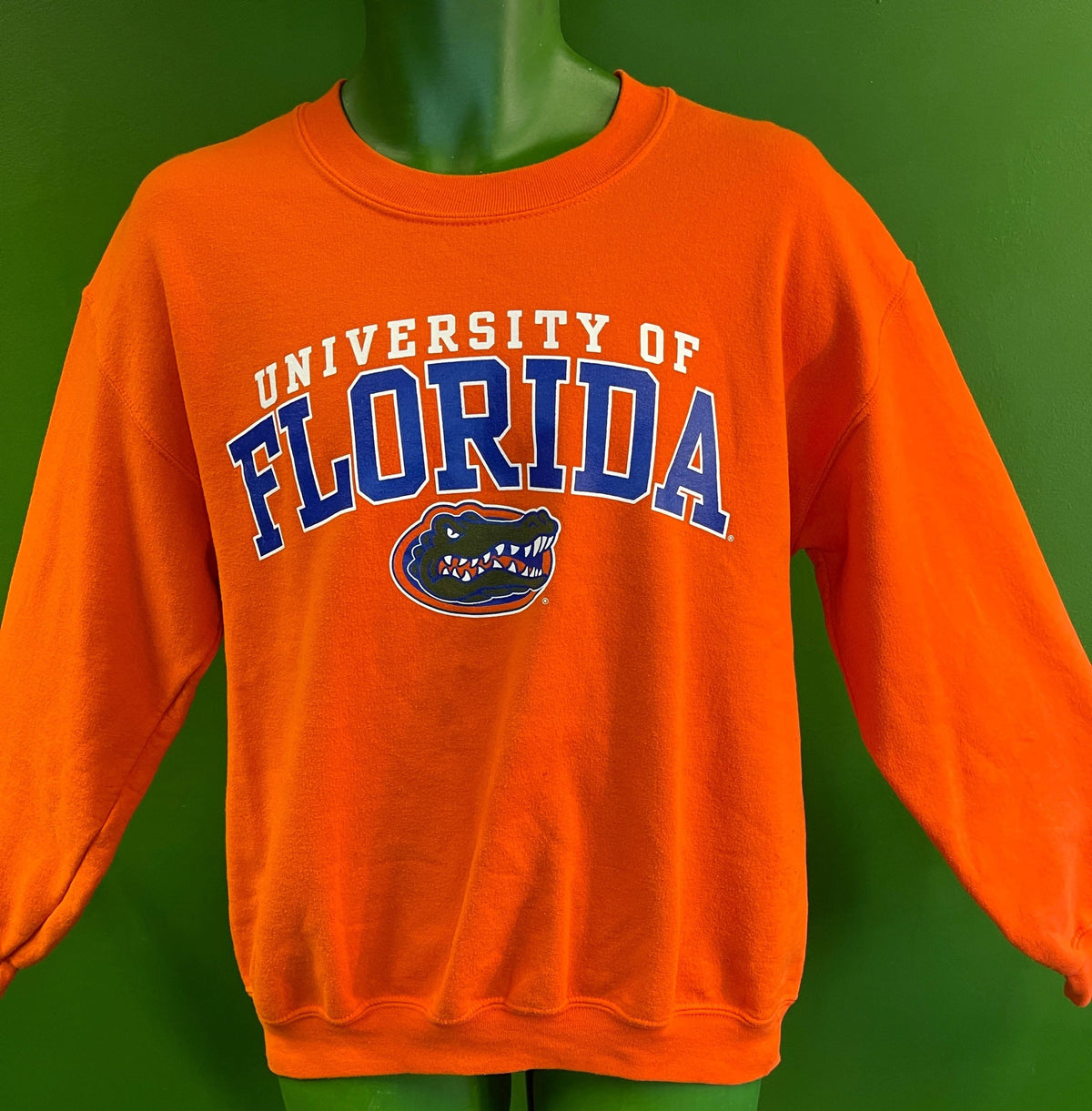 NCAA Florida Gators Orange Pullover Sweatshirt Men's Medium