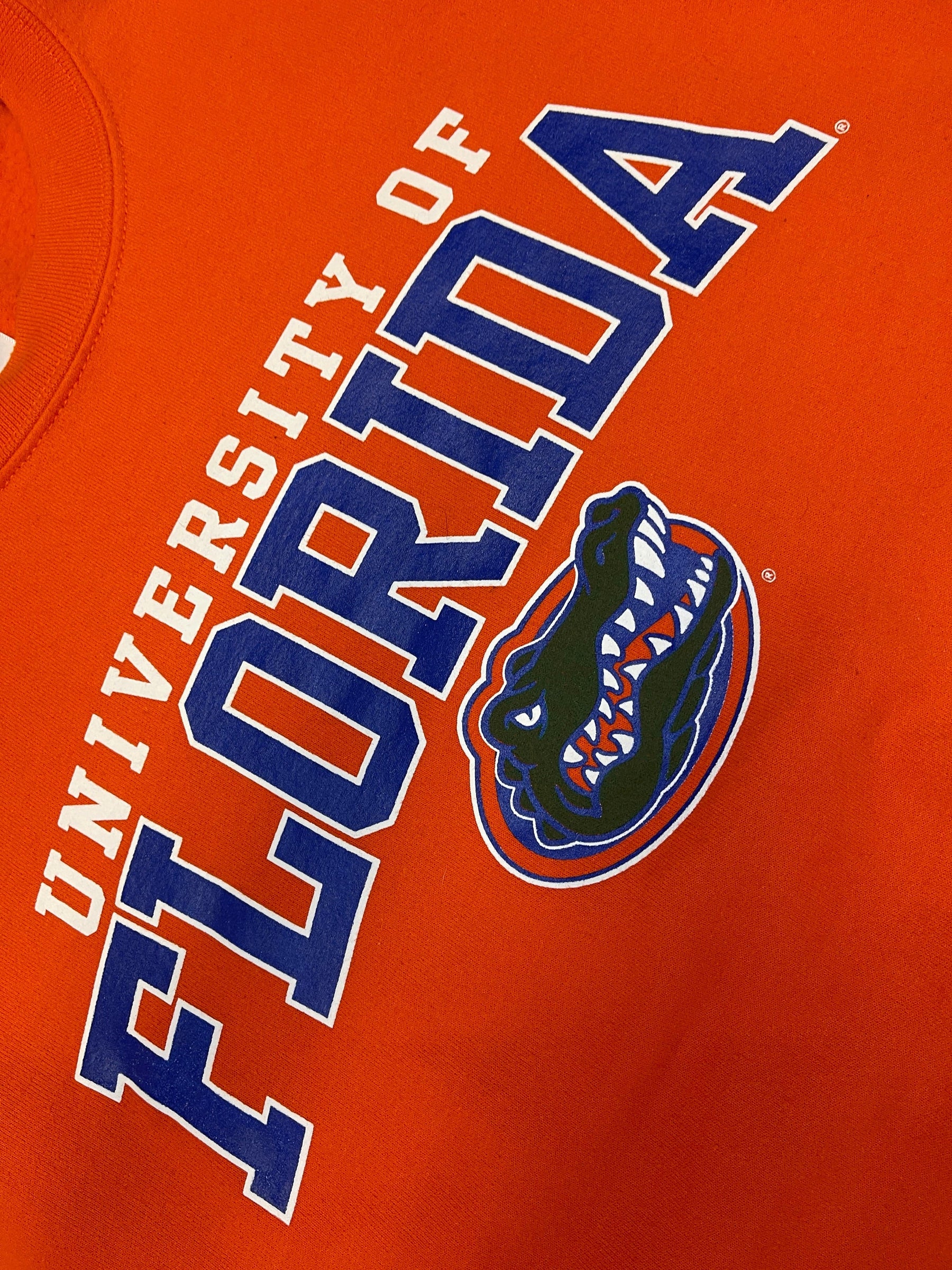 NCAA Florida Gators Orange Pullover Sweatshirt Men's Medium