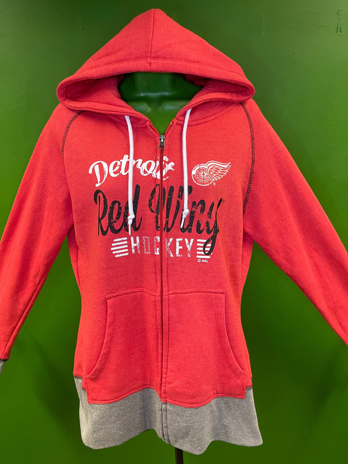 NHL Detroit Red Wings Full-Zip Hoodie Youth Large 12-14