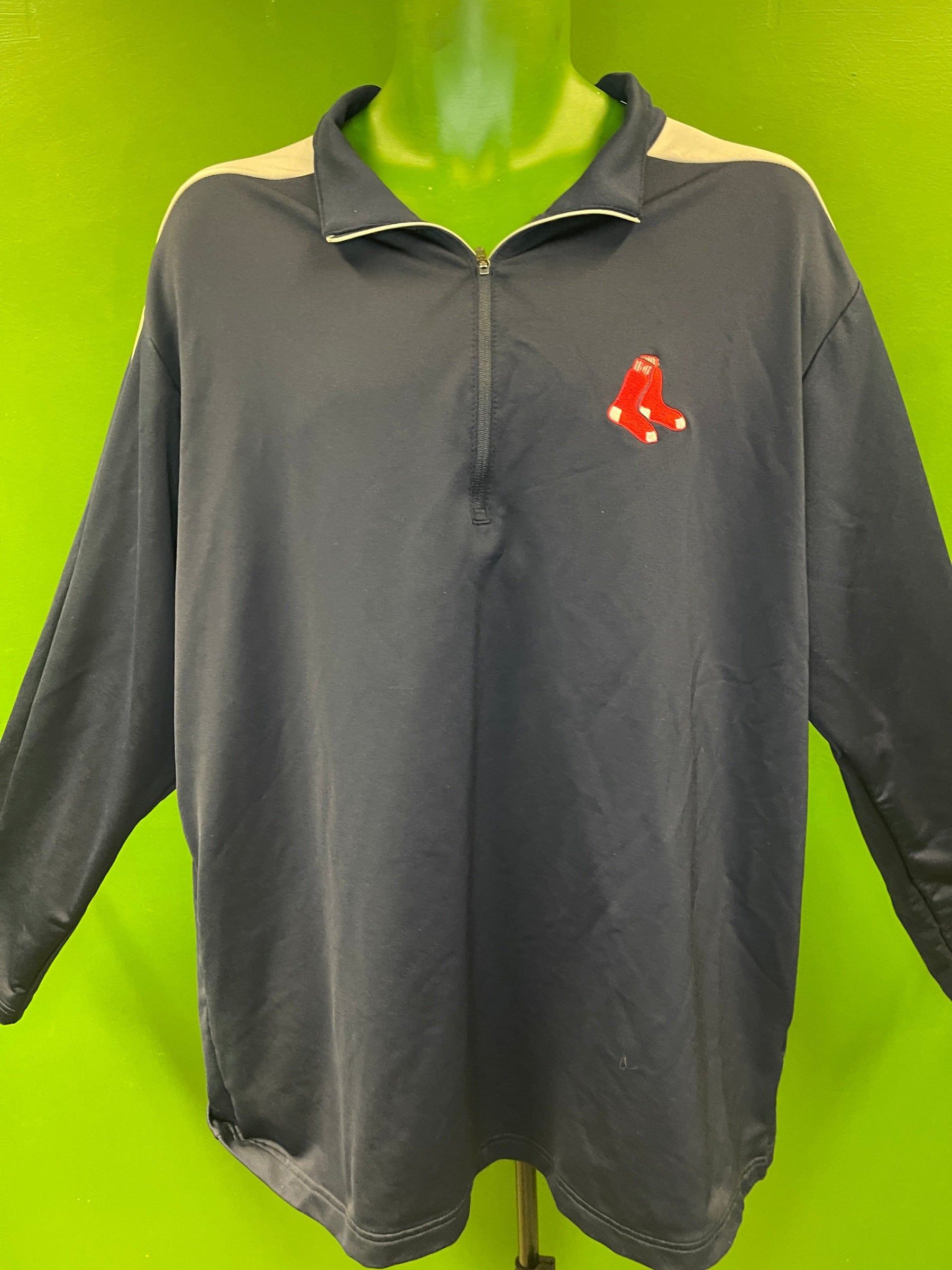 MLB Boston Red Sox Antigua 1/4 Zip Pullover Top Men's 2X-Large