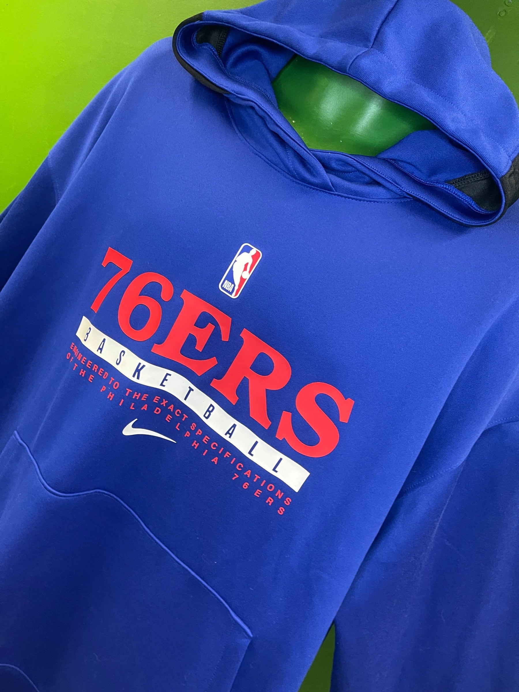 NBA Philadelphia 76ers Dri-Fit Blue Pullover Hoodie Men's 3X-Large