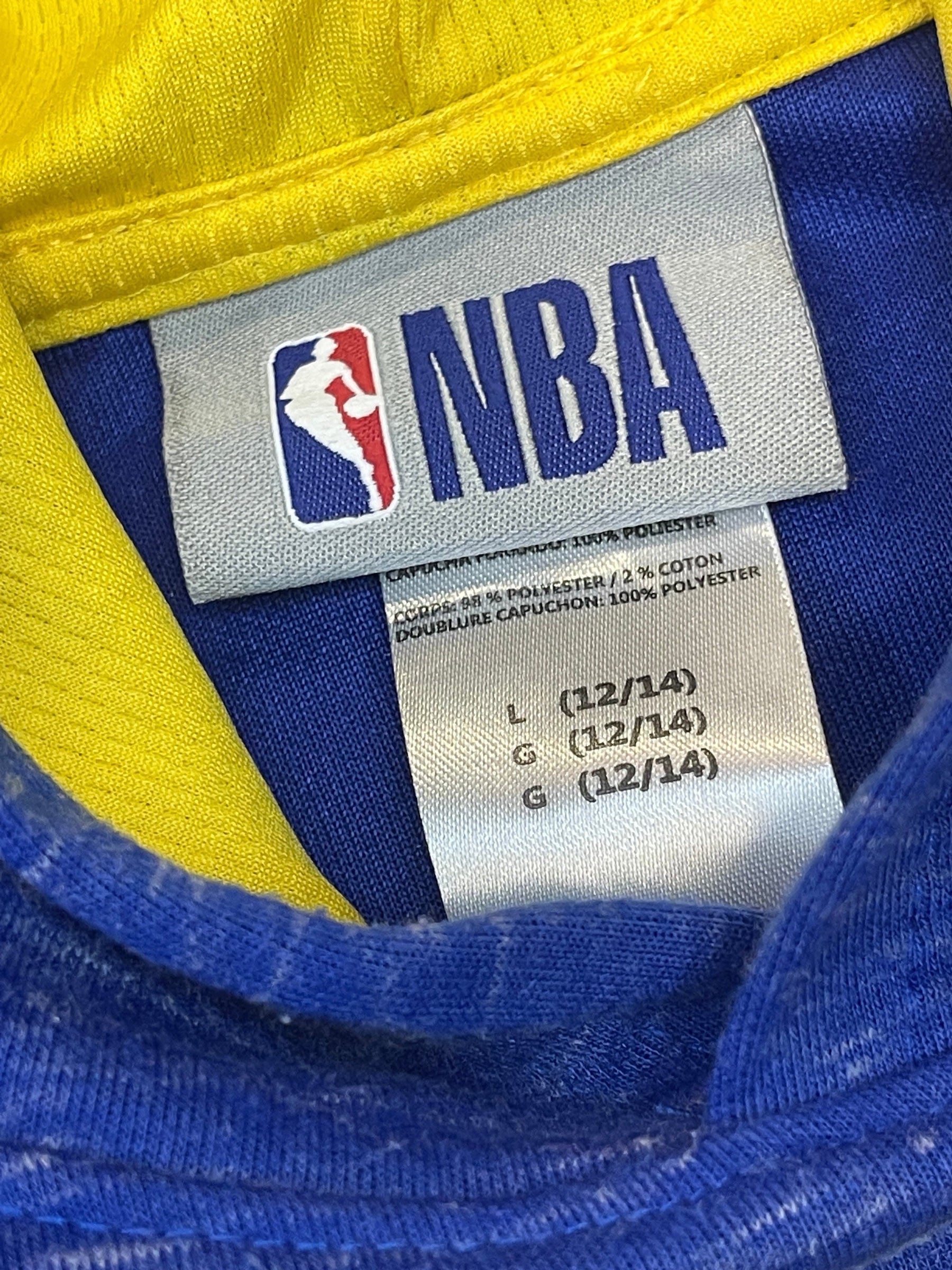 NBA Golden State Warriors Space Dye Pullover Hoodie Youth Large 12-14