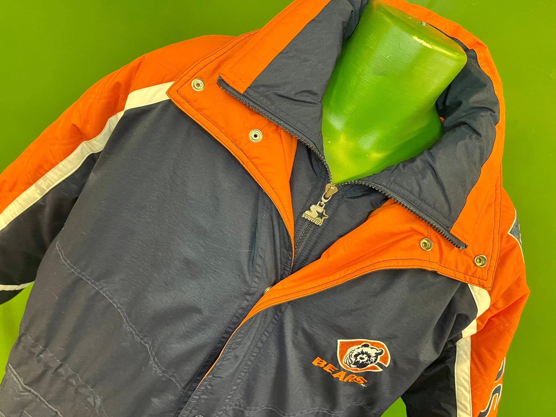 NFL Chicago Bears Starter Vintage Insulated Winter Coat Men's Large