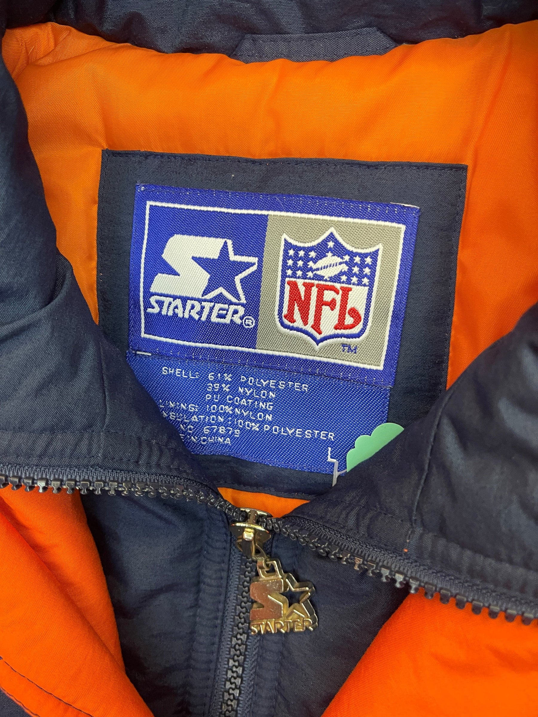 NFL Chicago Bears Starter Vintage Insulated Winter Coat Men's Large
