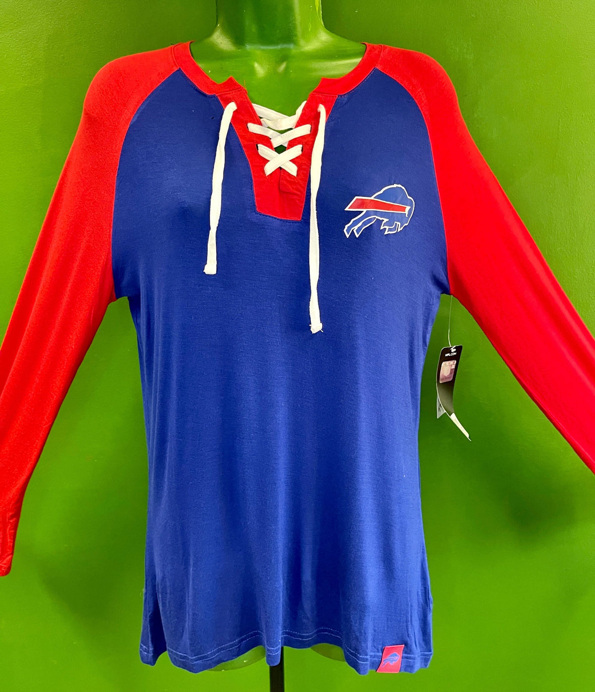 NFL Buffalo Bills Colour Blocked L/S Pullover Top Women's Medium NWT