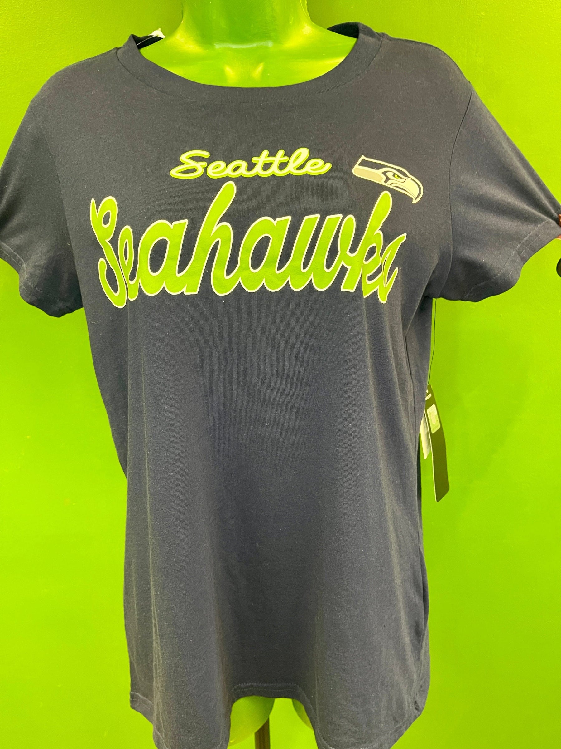 NFL Seattle Seahawks Cap Sleeve T-Shirt Women's Medium NWT
