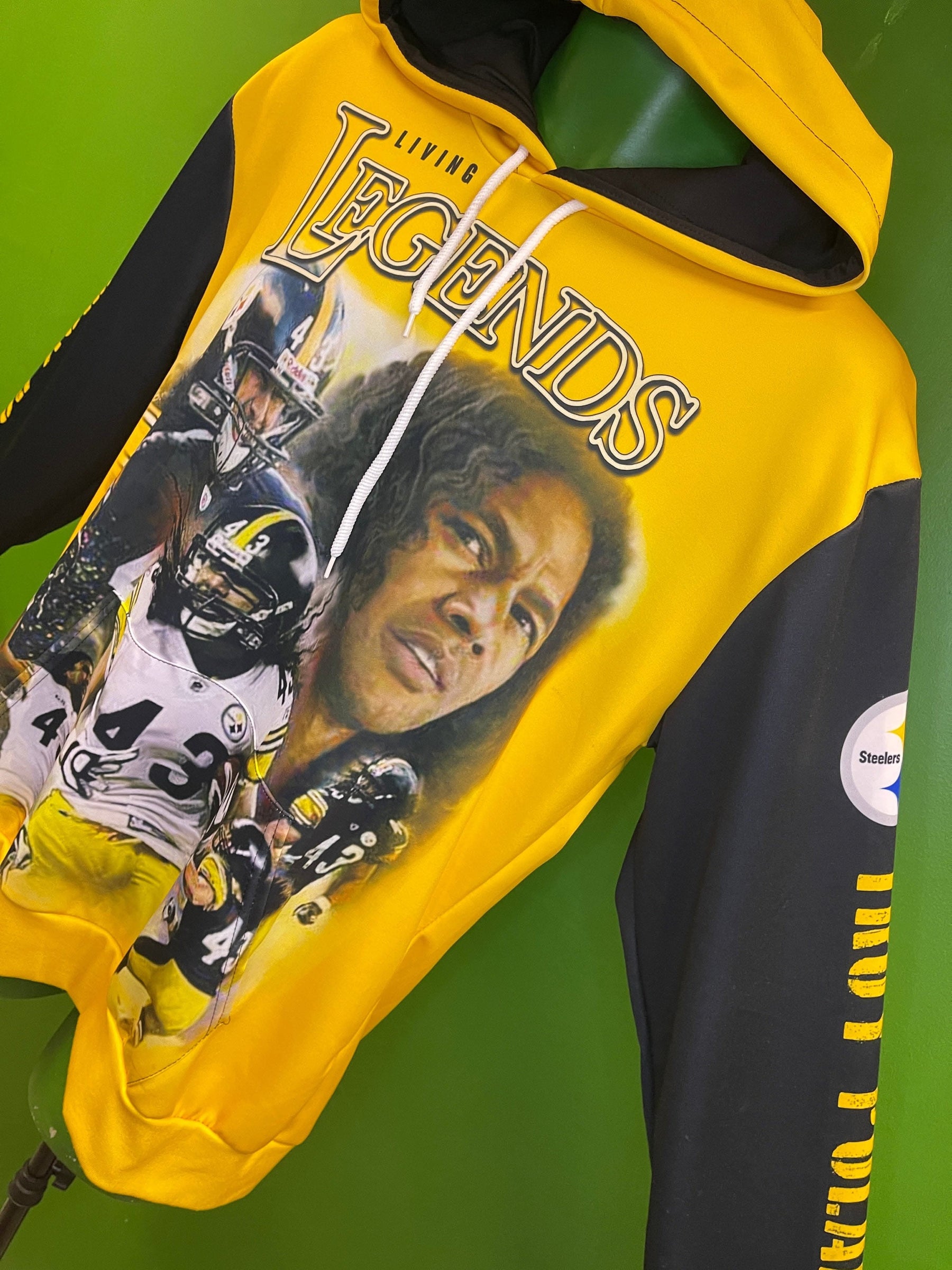 NFL Pittsburgh Steelers Troy Polamalu #43 Hall of Fame Hoodie Men's X-Large