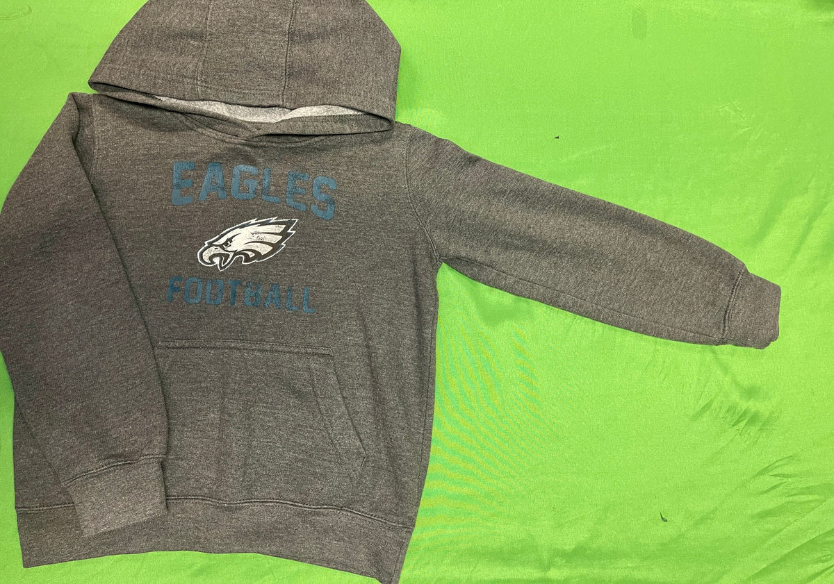 NFL Philadelphia Eagles Charcoal Grey Pullover Hoodie Youth Small 6-7