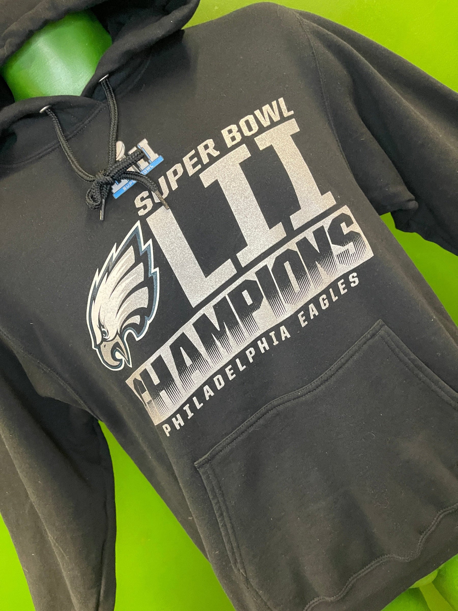NFL Philadelphia Eagles Fanatics Super Bowl LII Champions Hoodie Men's Small