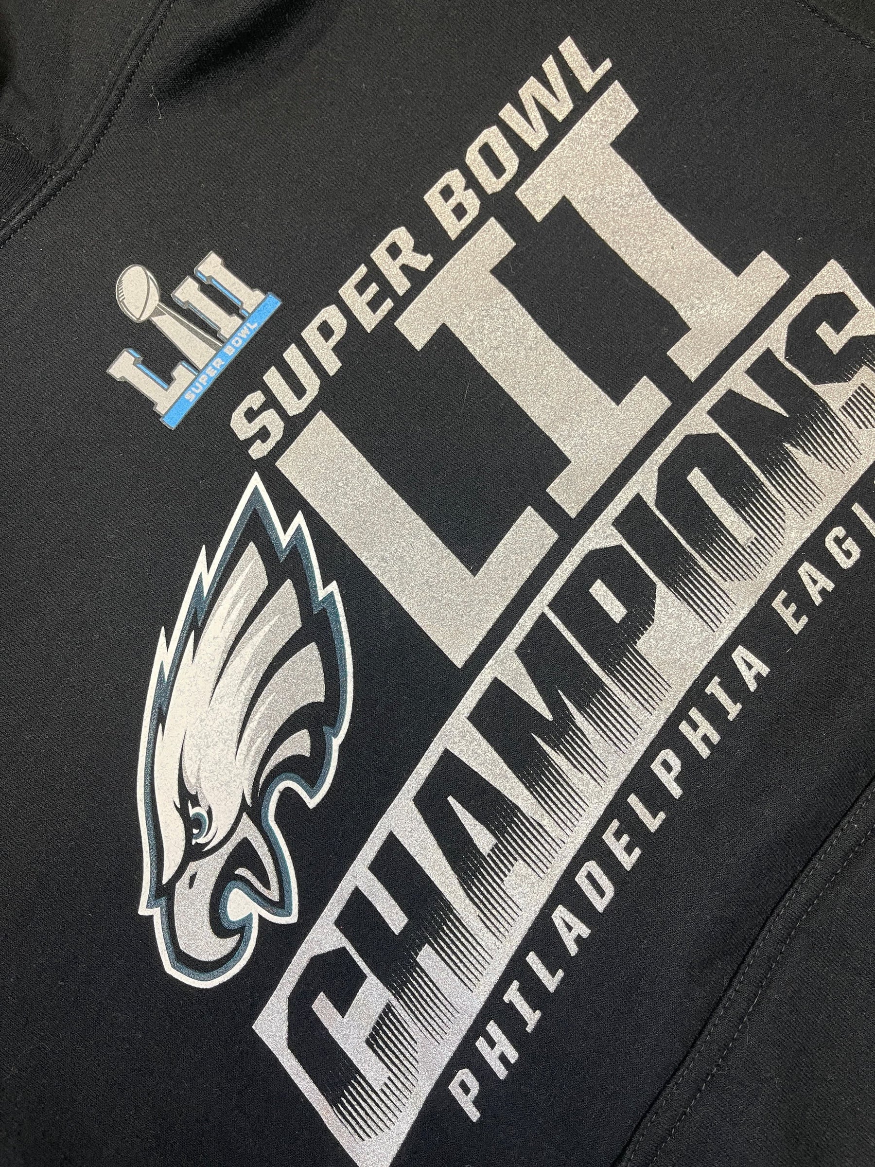 NFL Philadelphia Eagles Fanatics Super Bowl LII Champions Hoodie Men's Small