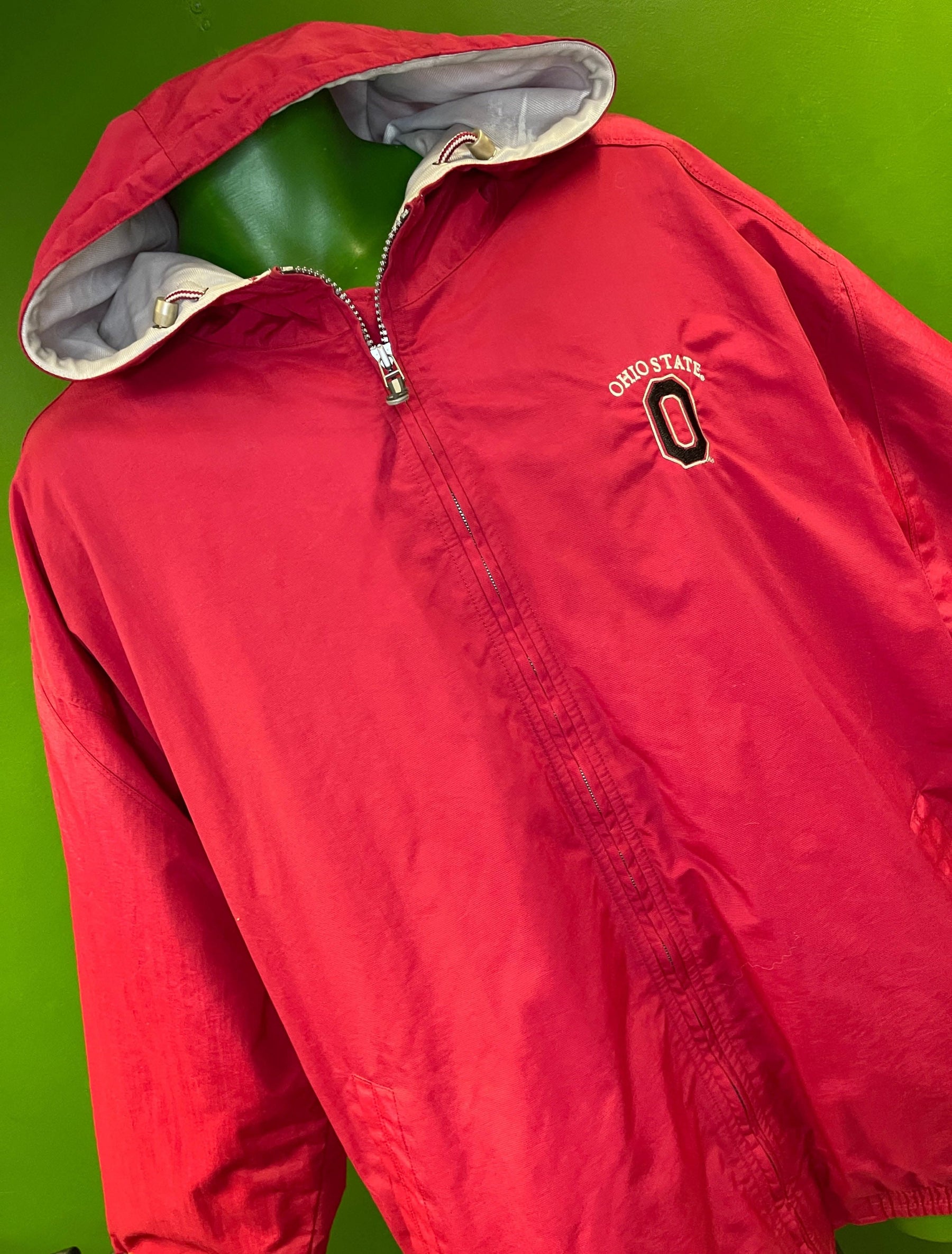 NCAA Ohio State Buckeyes Vintage Red Full-Zip Coat Men's X-Large