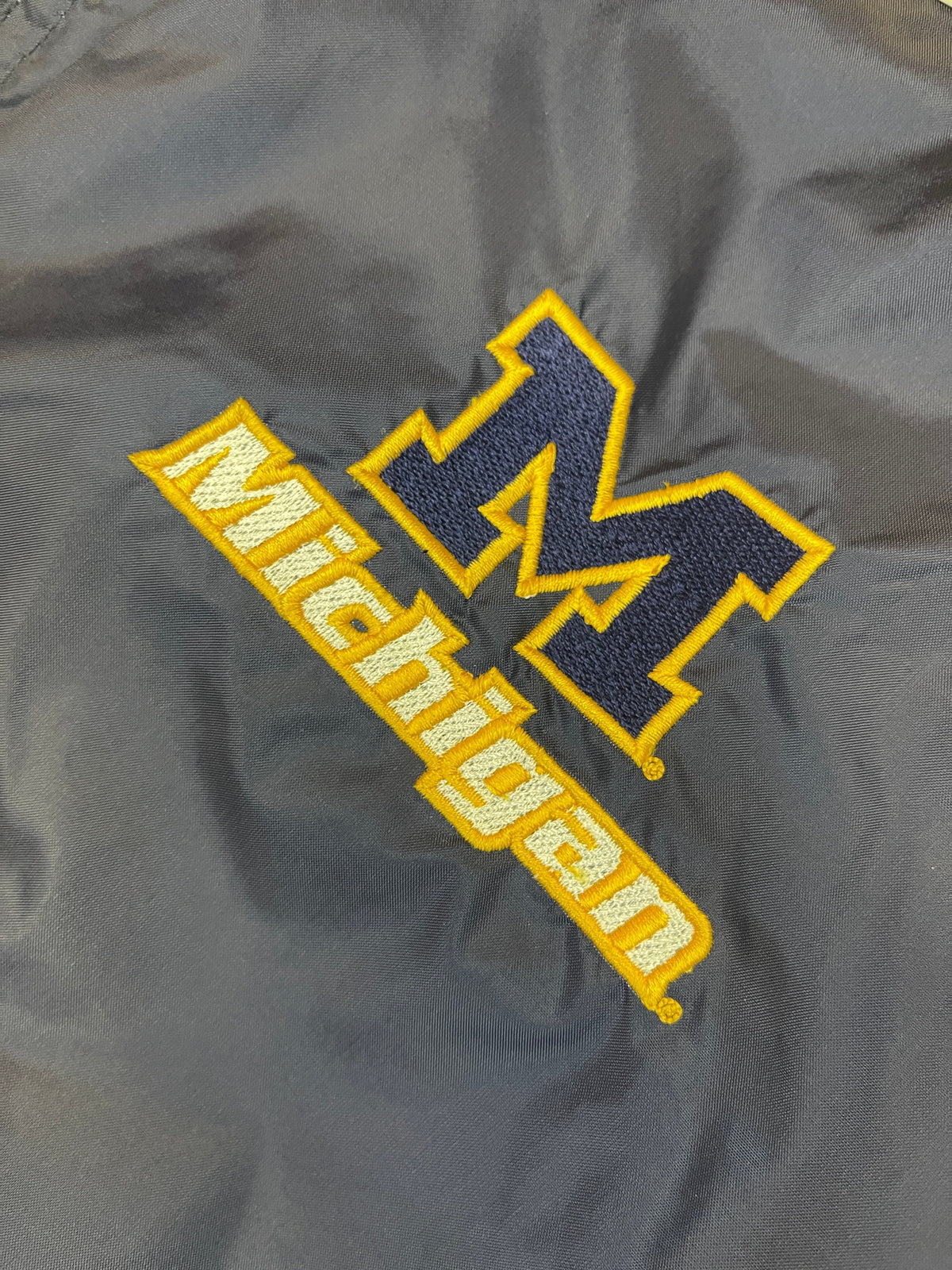 NCAA Michigan Wolverines Full-Zip Hooded Rain Coat Men's Medium