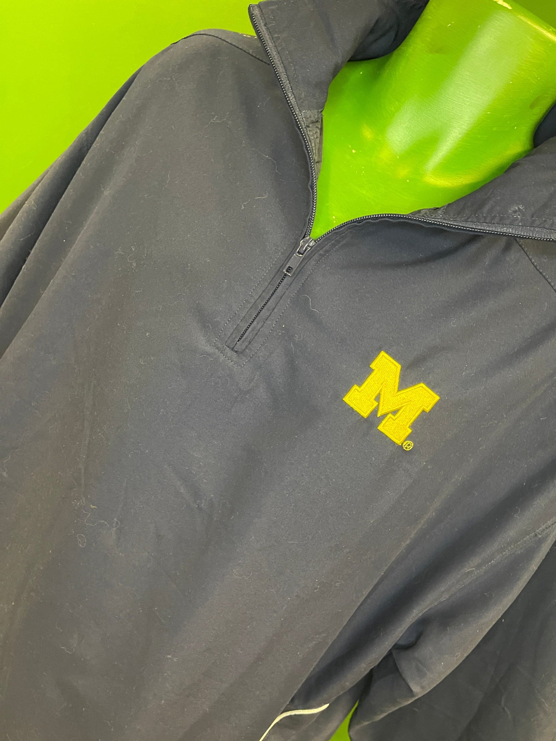 NCAA Michigan Wolverines 1/4 Zip Pullover Jacket Men's Large