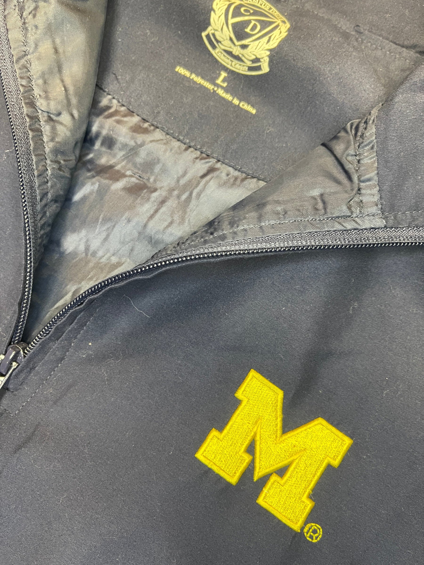 NCAA Michigan Wolverines 1/4 Zip Pullover Jacket Men's Large