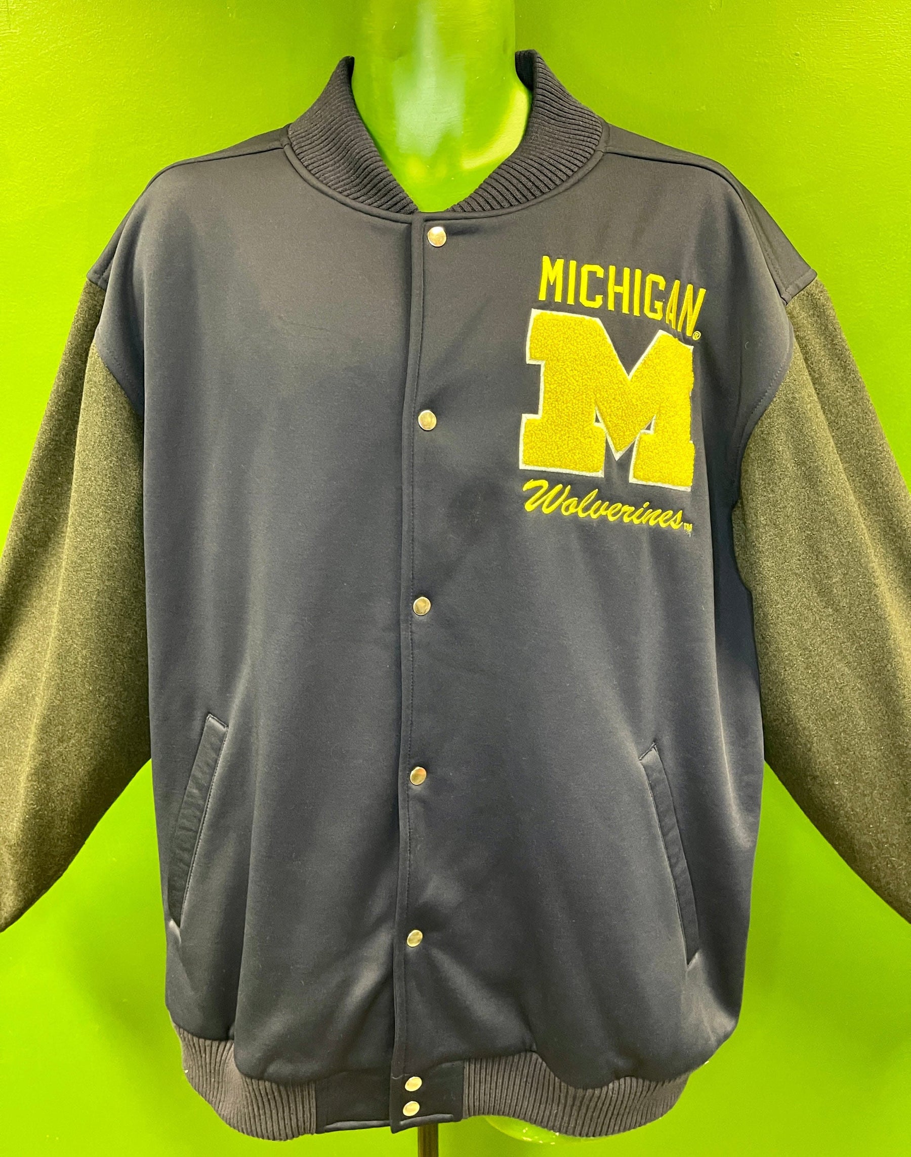 NCAA Michigan Wolverines Varsity Bomber Jacket Men's Large