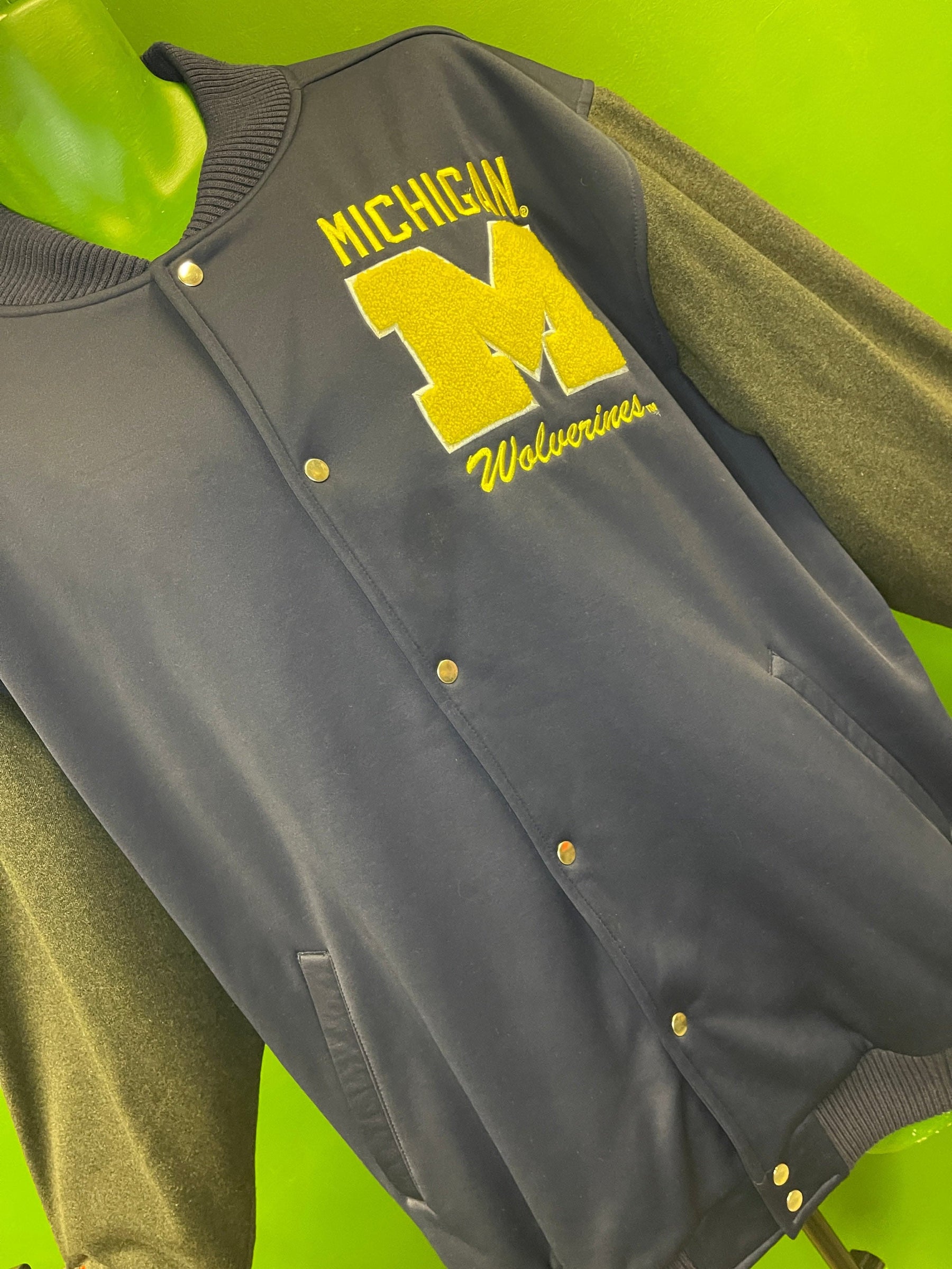 NCAA Michigan Wolverines Varsity Bomber Jacket Men's Large