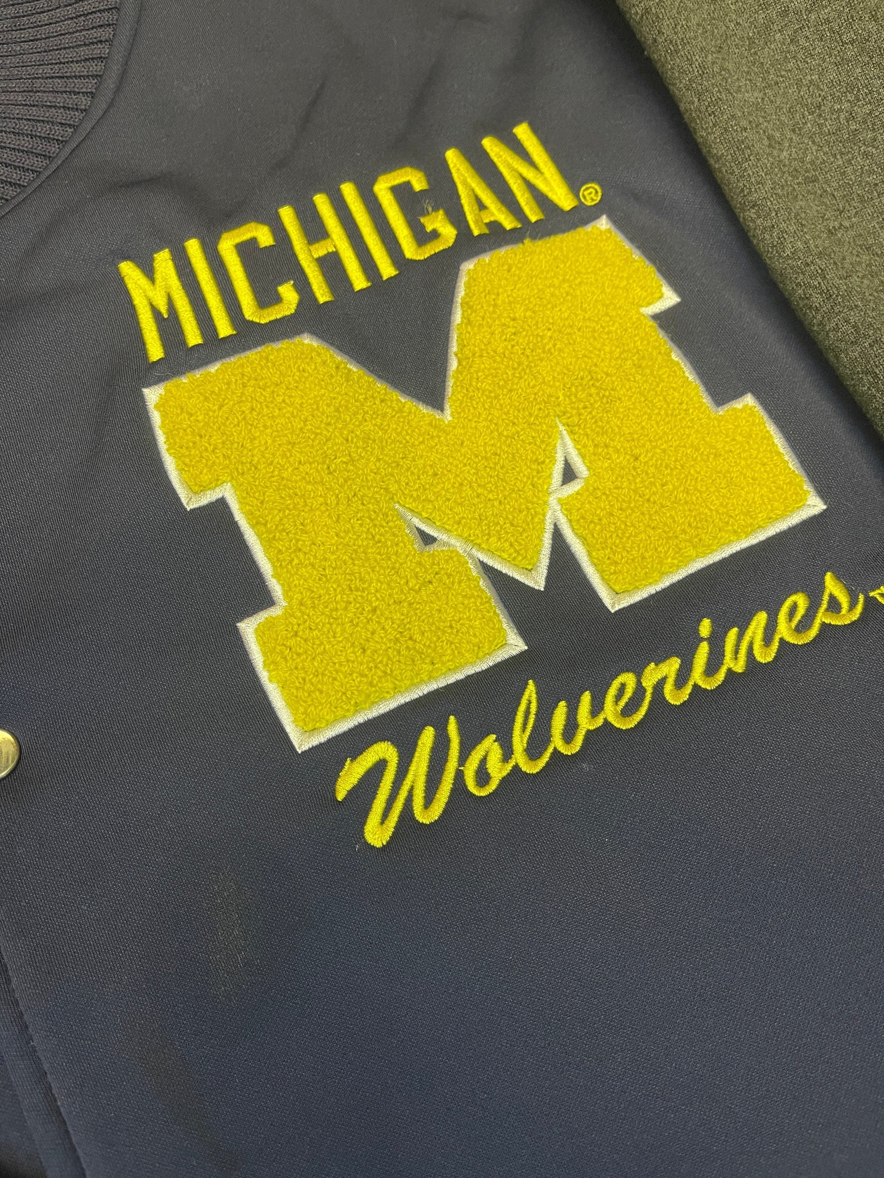 NCAA Michigan Wolverines Varsity Bomber Jacket Men's Large