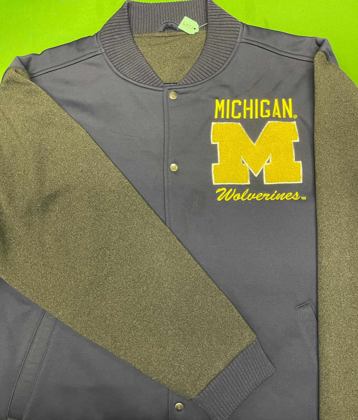NCAA Michigan Wolverines Varsity Bomber Jacket Men's Large