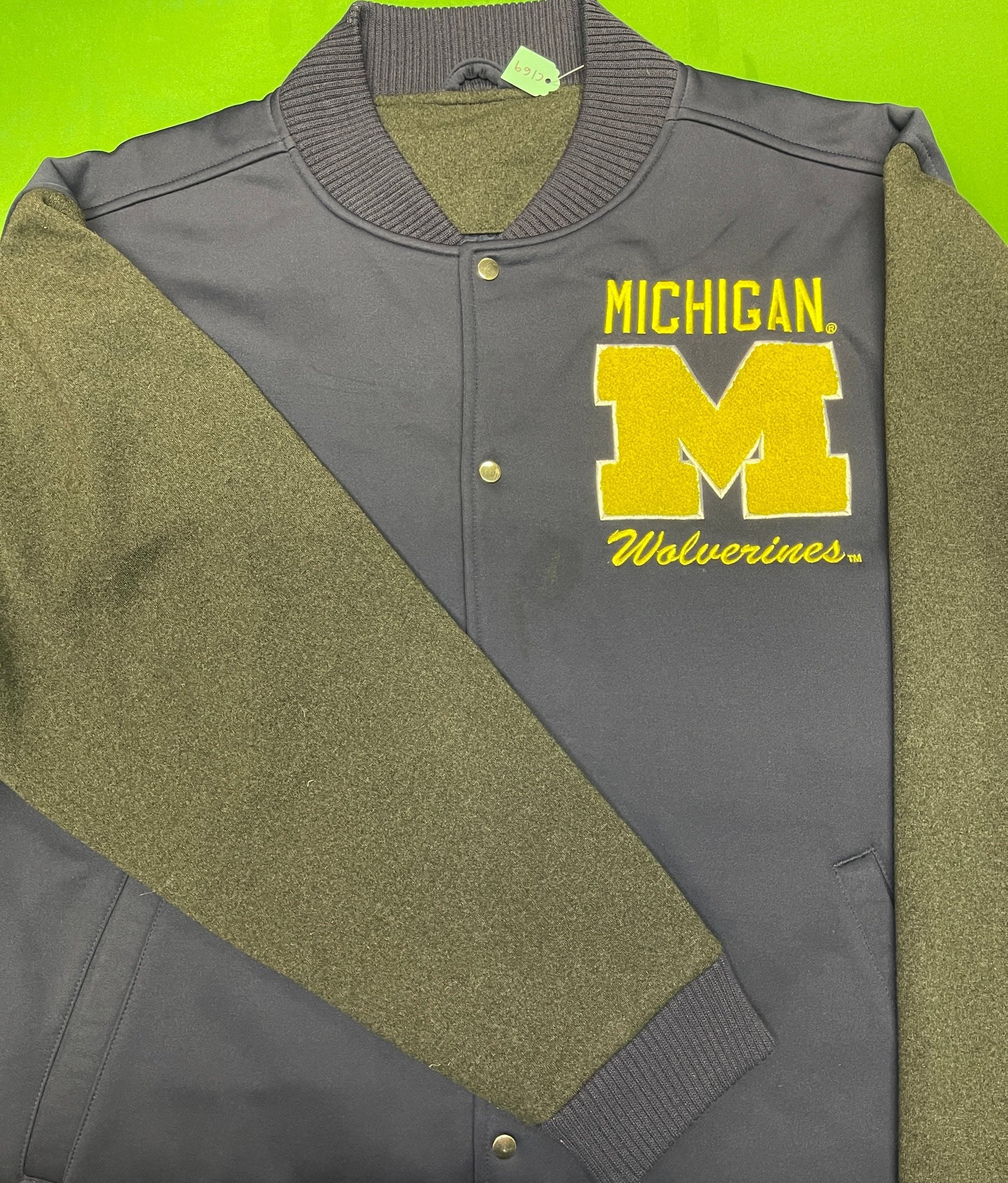NCAA Michigan Wolverines Varsity Bomber Jacket Men's Large