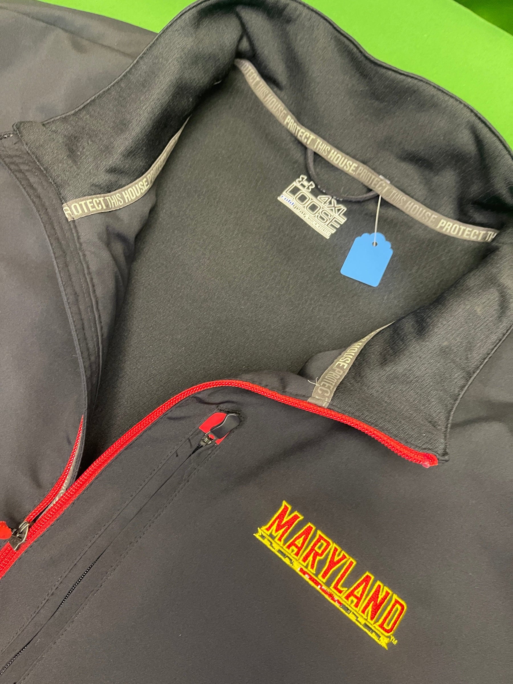 NCAA Maryland Terrapins Under Armour Cold Gear Full-Zip Coat Men's 4X-Large