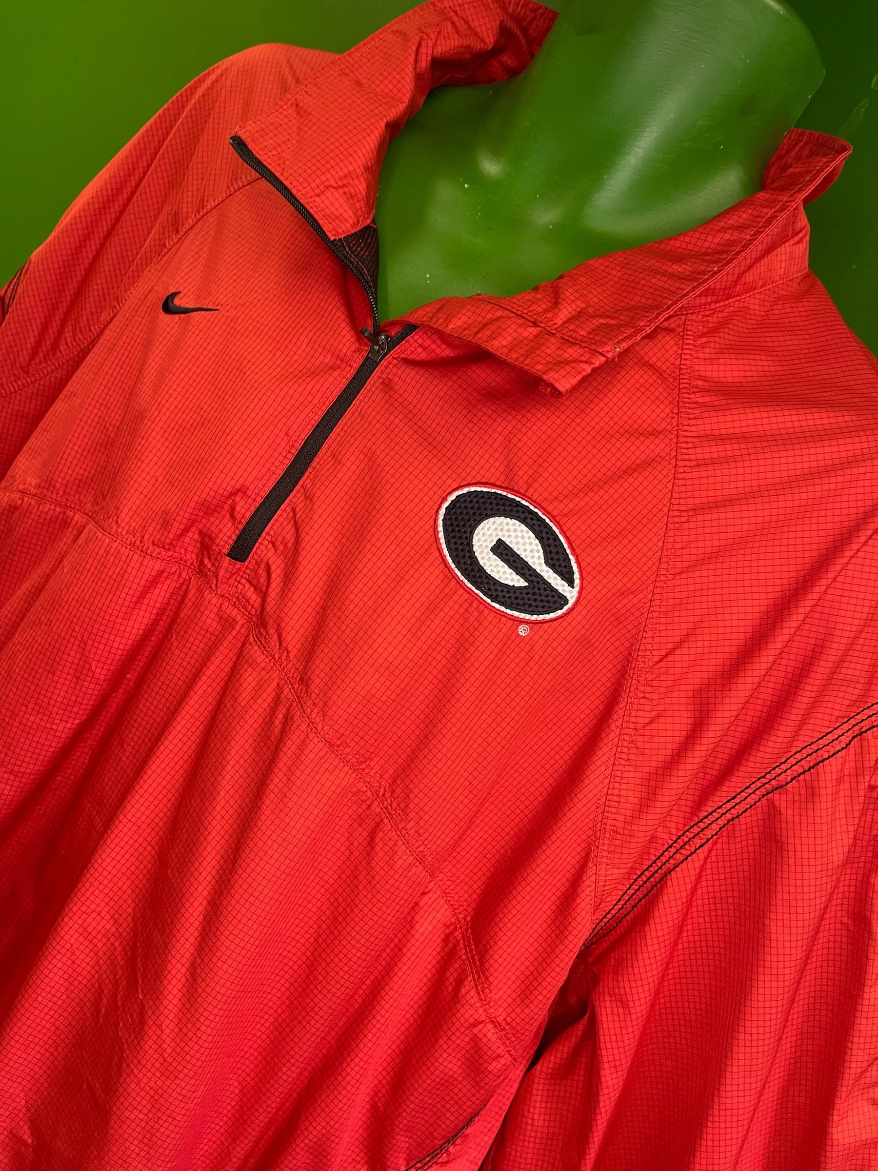 NCAA Georgia Bulldogs Storm-Fit 1/4 Zip Pullover Windbreaker Men's X-Large