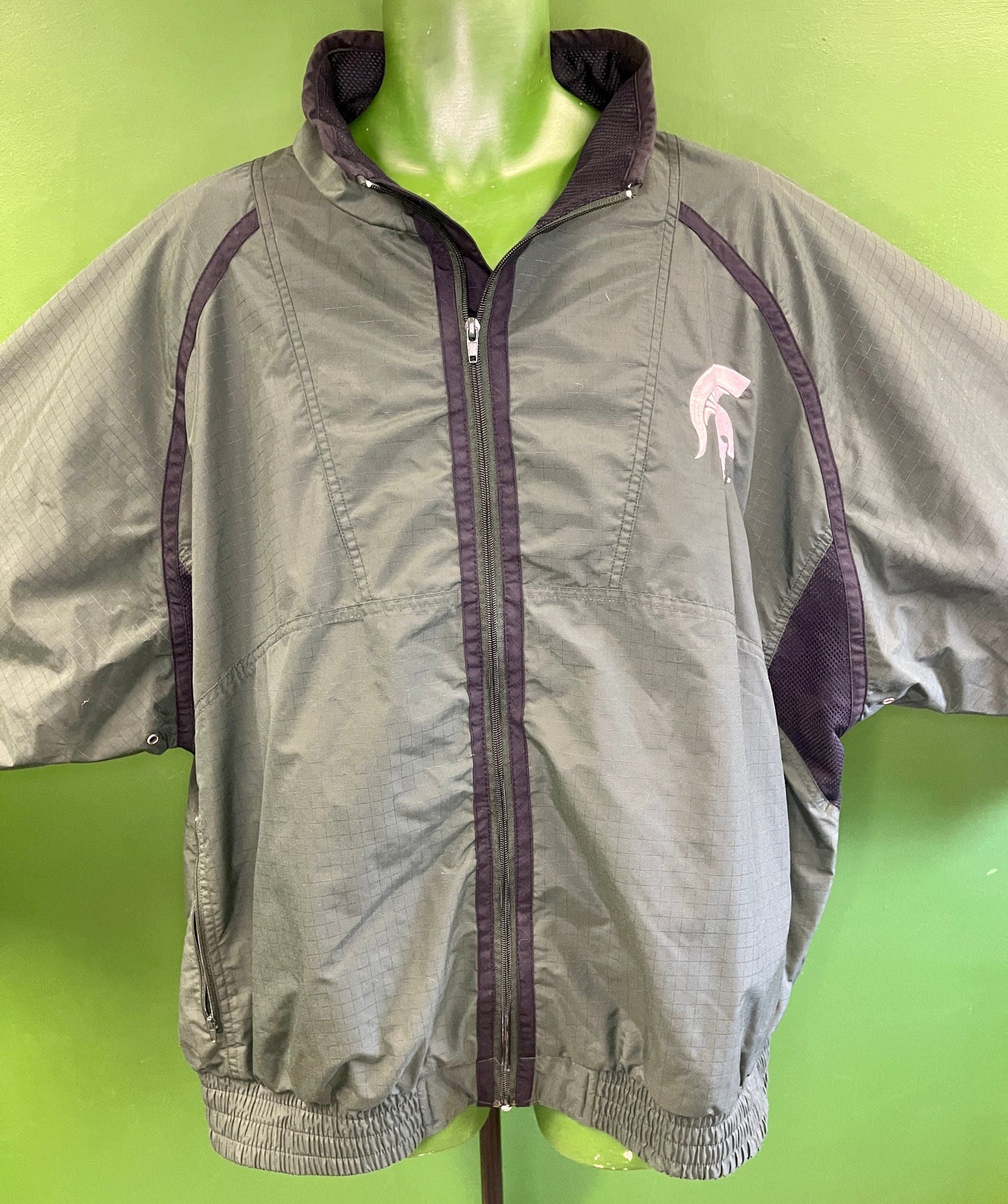 NCAA Michigan State Spartans Logo 7 Full-Zip Rain Coat Men's 2X-Large
