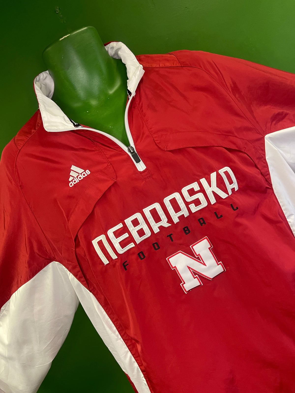 NCAA Nebraska Cornhuskers Performance 1/4 Zip Pullover Windbreaker Men's Large