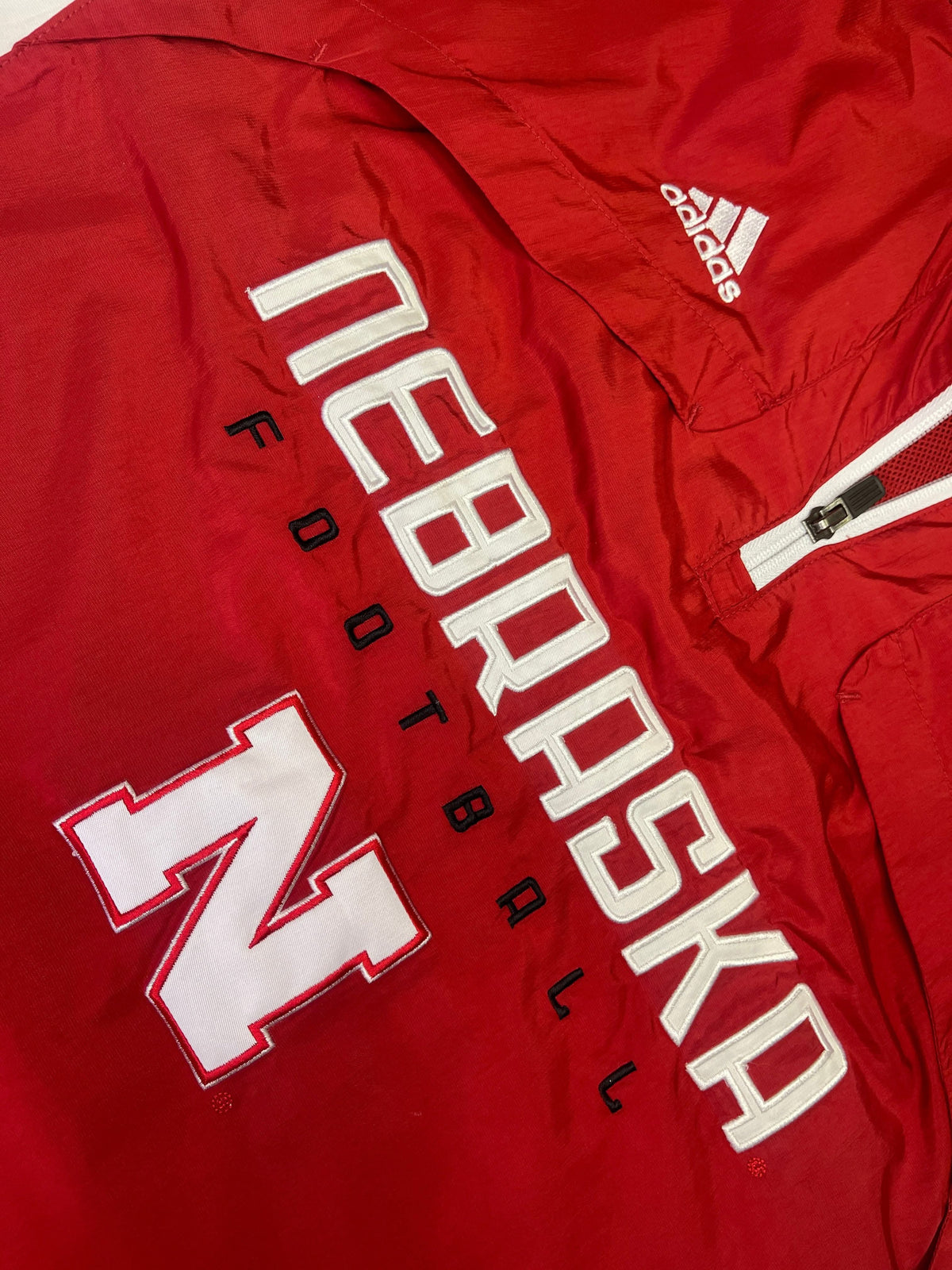 NCAA Nebraska Cornhuskers Performance 1/4 Zip Pullover Windbreaker Men's Large