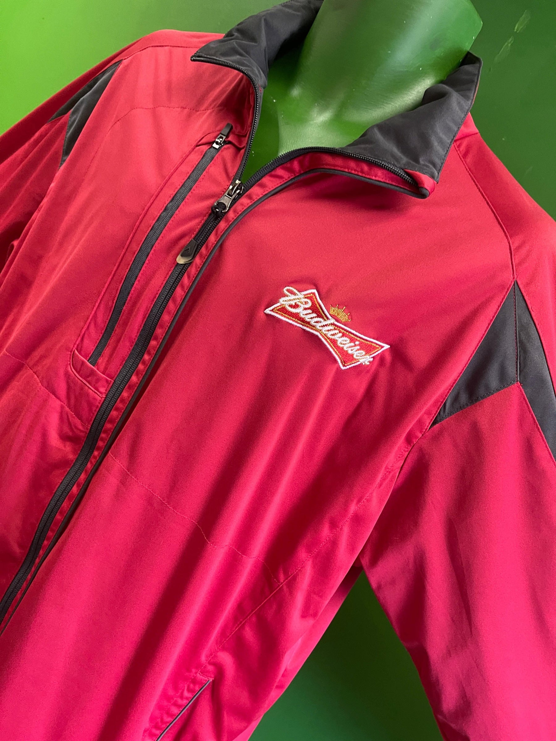 Budweiser Antigua Red Full-Zip Jacket Men's Large