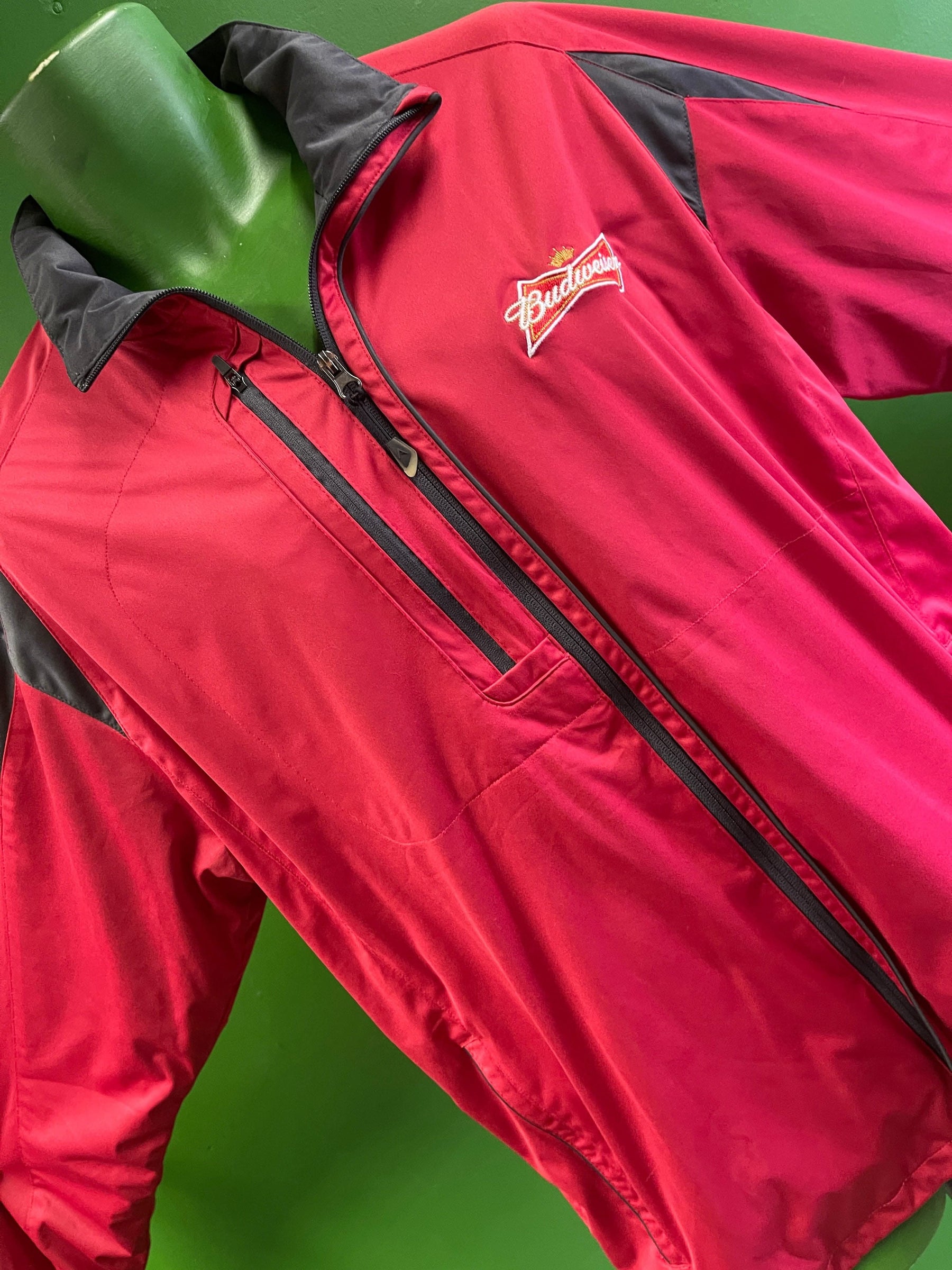 Budweiser Antigua Red Full-Zip Jacket Men's Large