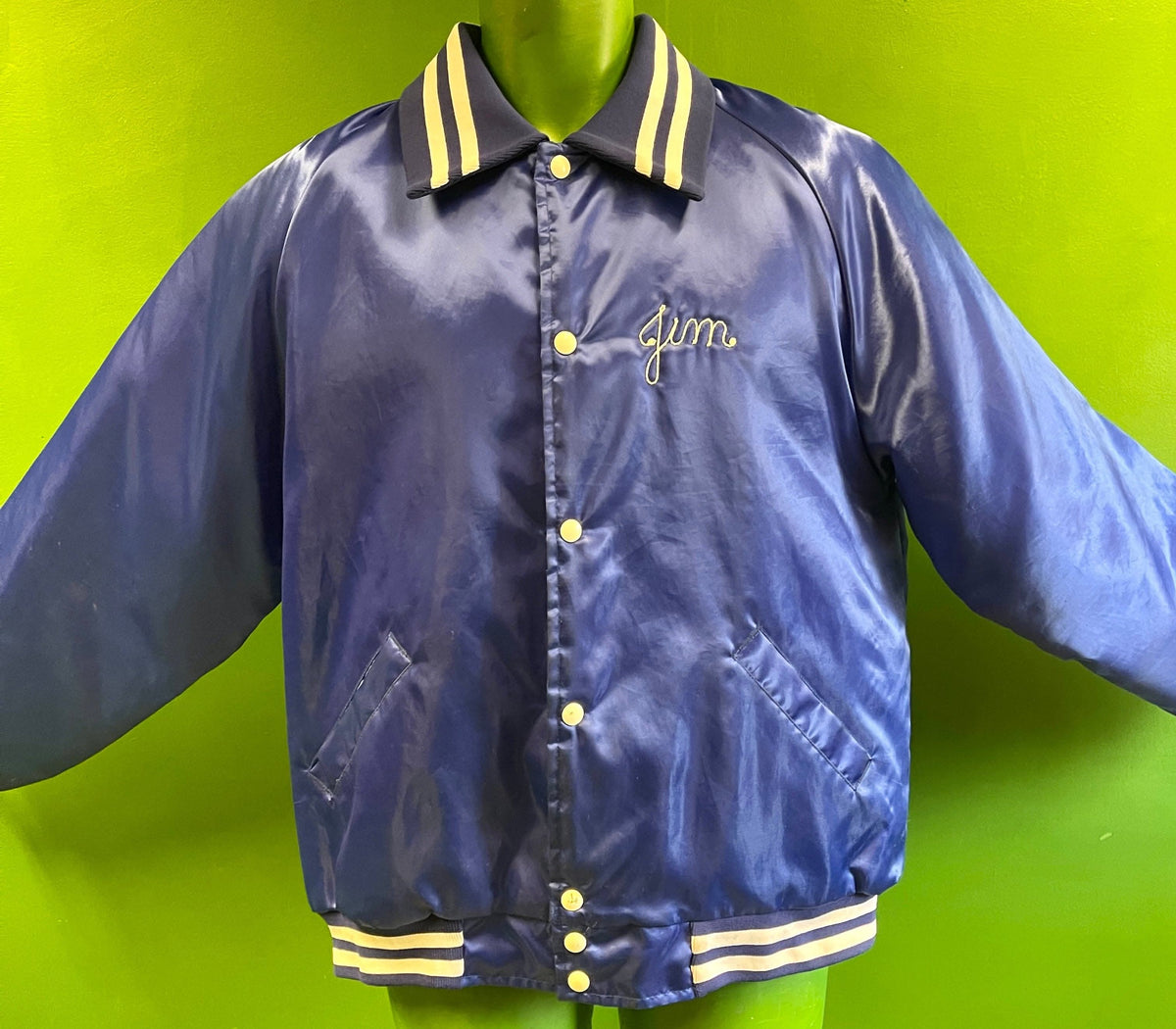 Northstar Snowmobile Club Embroidered Satin Bomber Jacket Men's Large