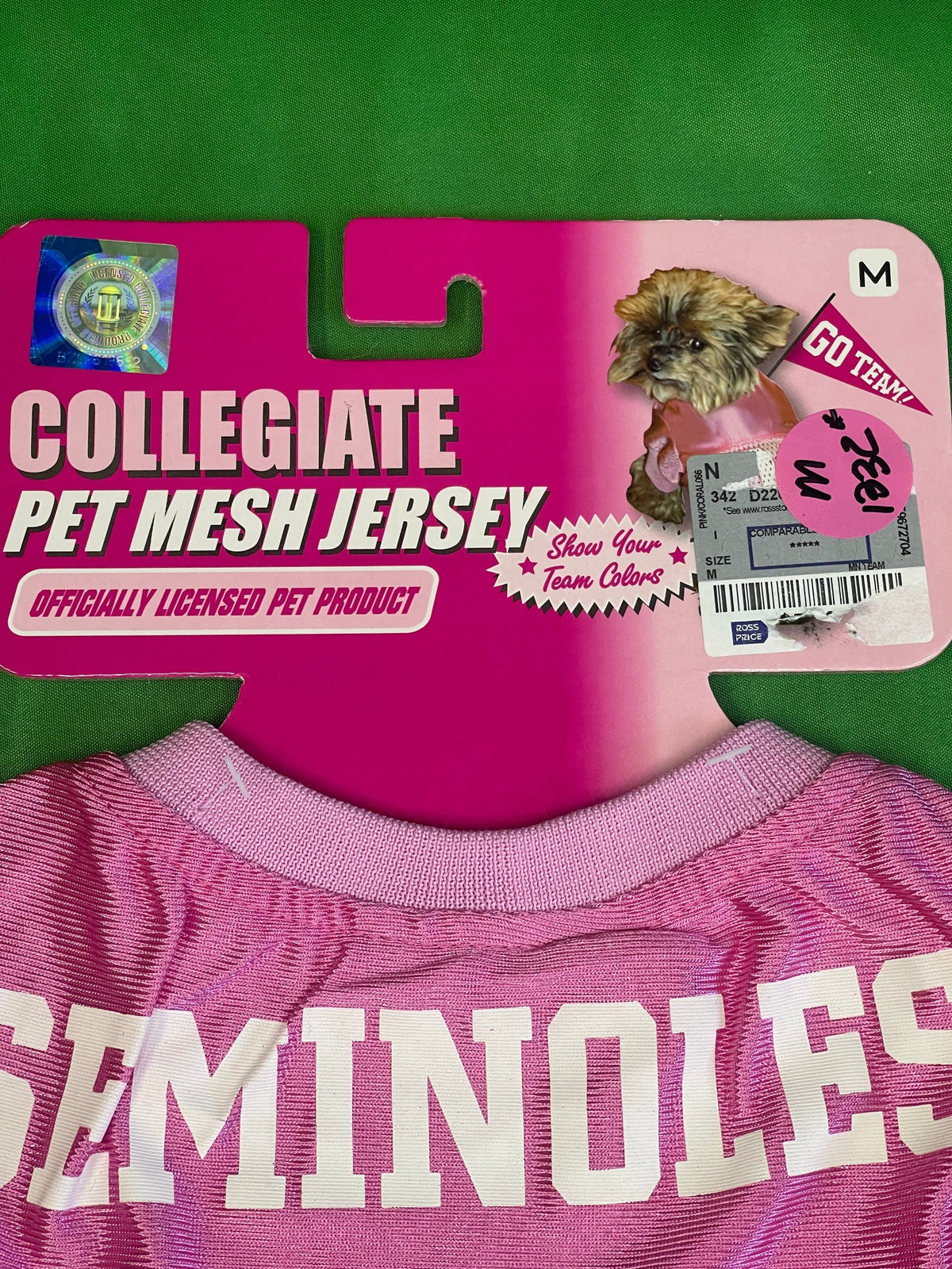 NCAA Florida State Seminoles #00 Pink Dog Jersey Medium NWT