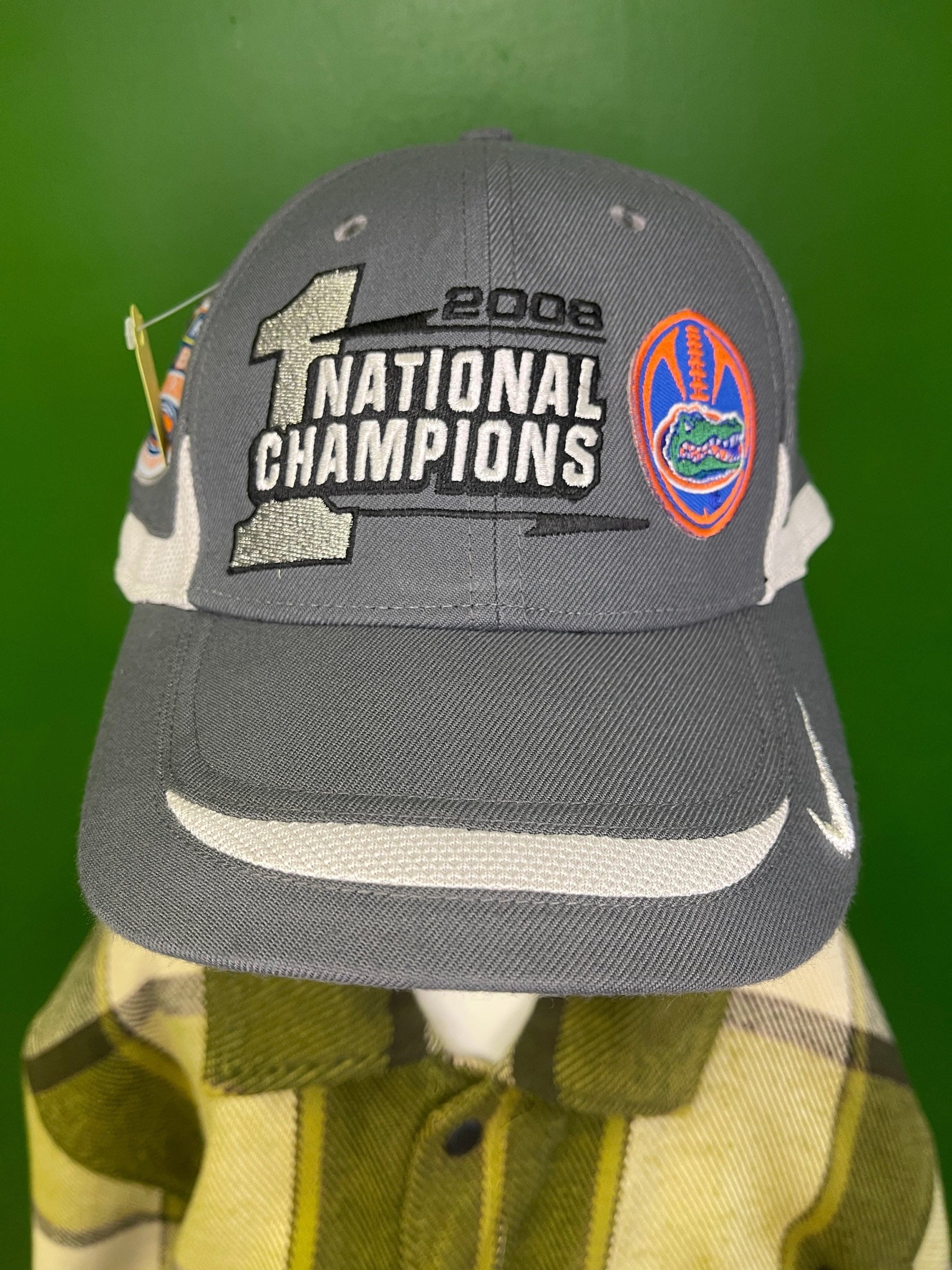 NCAA Florida Gators 2008 National Champions Sparkly Strapback Hat/Cap Women's OSFM