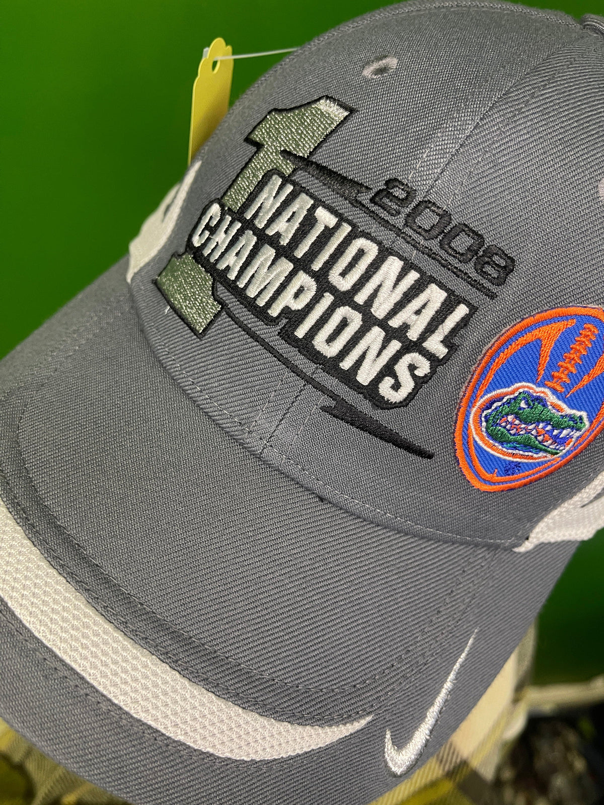 NCAA Florida Gators 2008 National Champions Sparkly Strapback Hat/Cap Women's OSFM