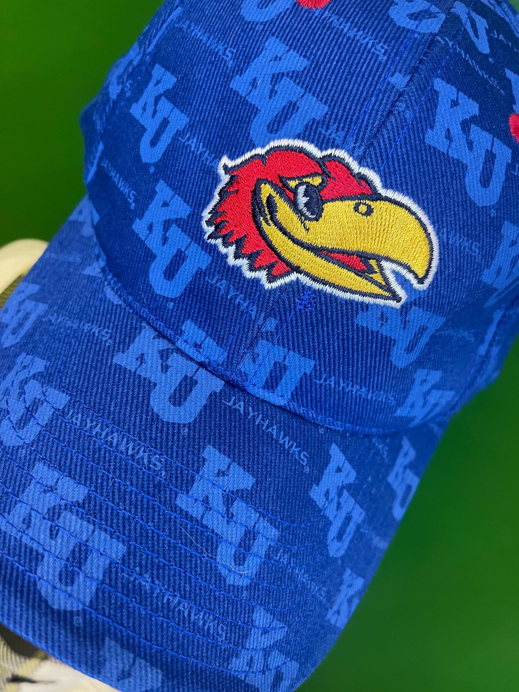 NCAA Kansas Jayhawks KU Pattern Adjustable Hat/Cap OSFM
