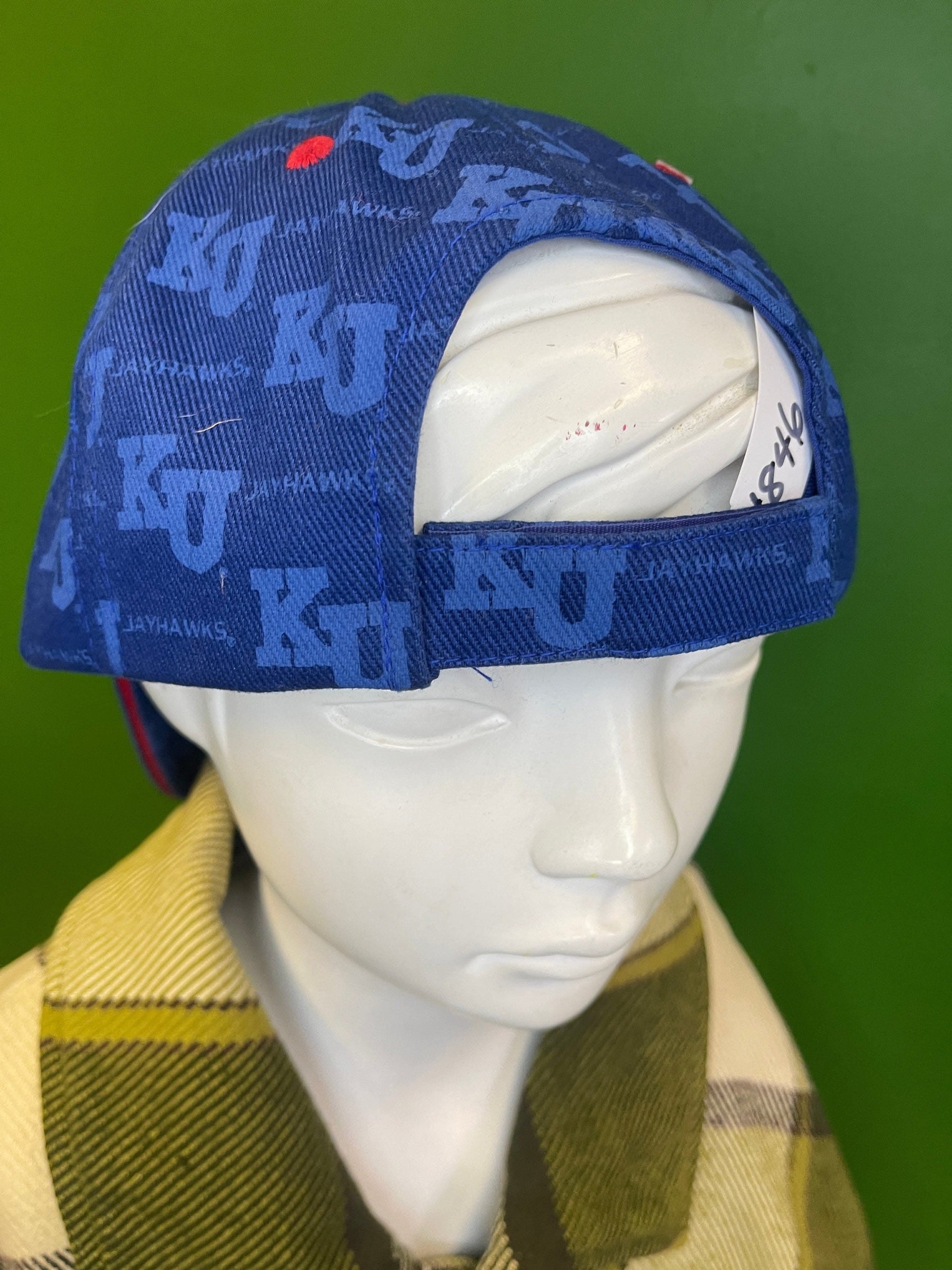 NCAA Kansas Jayhawks KU Pattern Adjustable Hat/Cap OSFM