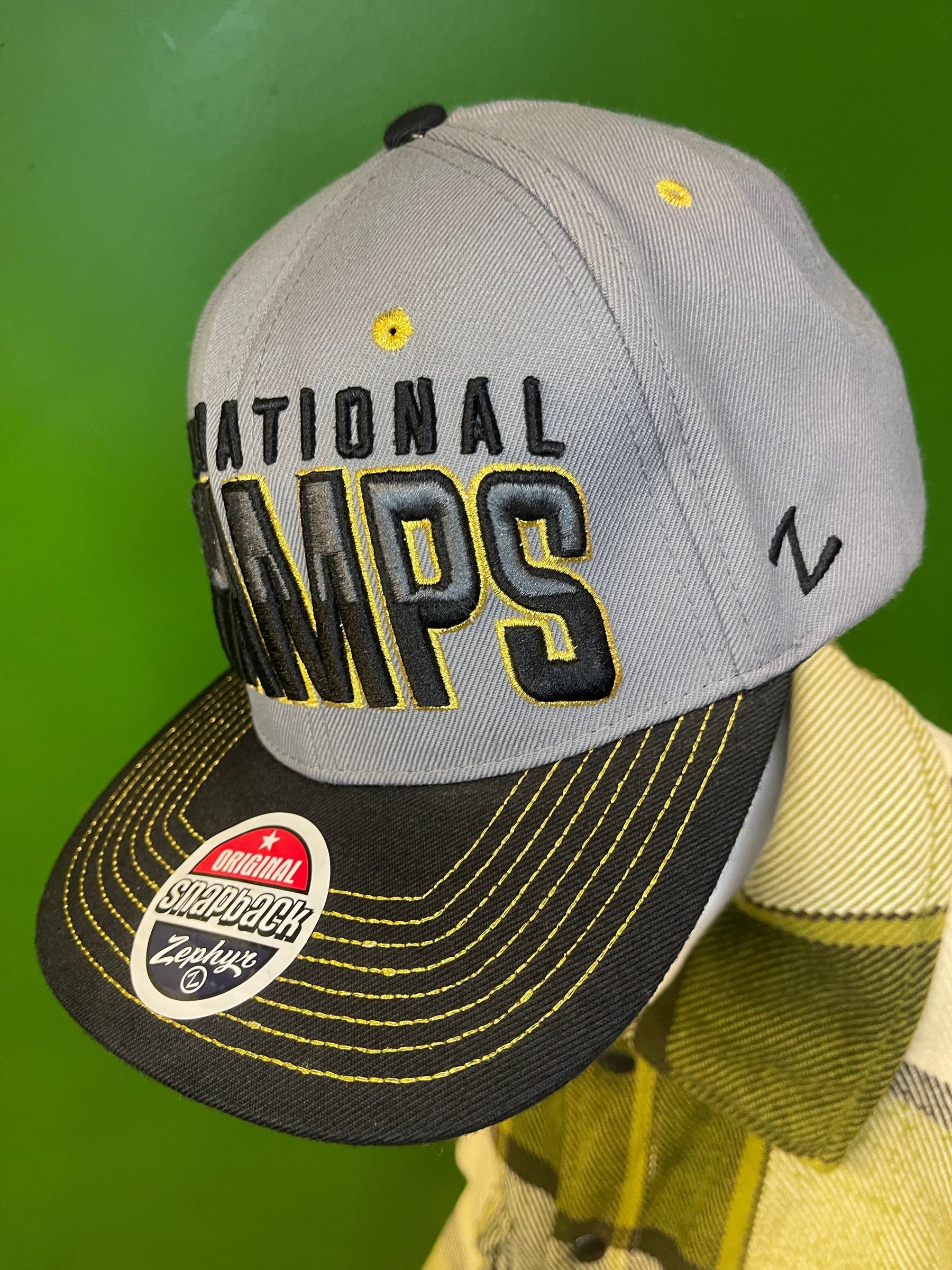 NCAA Clemson Tigers Zephyr 2016 National Champs Snapback Hat/Cap OSFM NWT