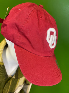 NCAA Oklahoma Sooners 100% Cotton Strapback Hat/Cap Youth OSFM/Adult Small