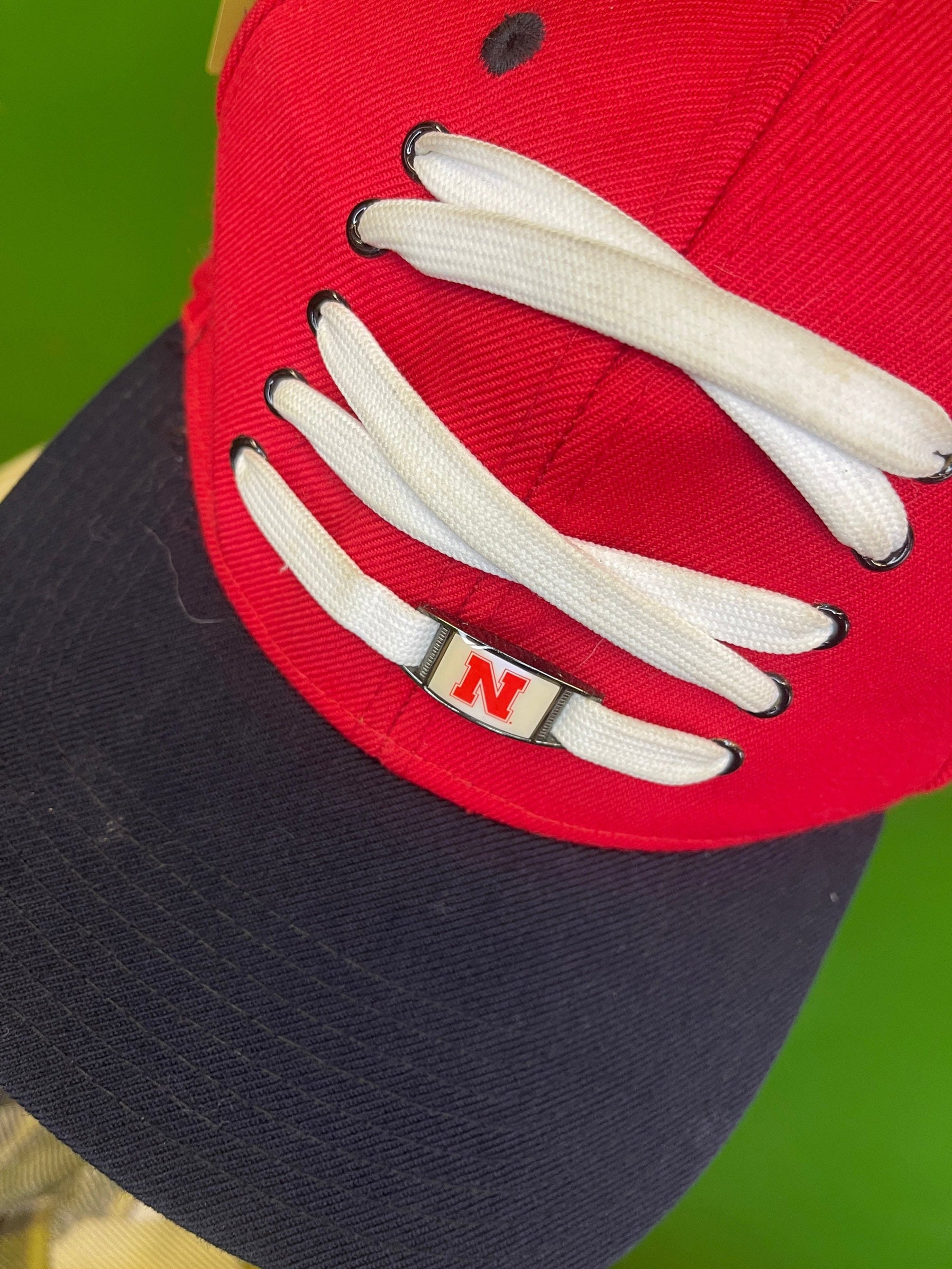 NCAA Nebraska Cornhuskers Zephyr Lace-Up Snapback Hat/Cap OSFM