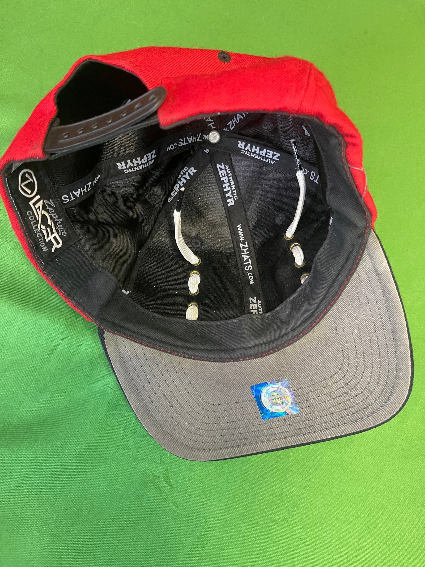 NCAA Nebraska Cornhuskers Zephyr Lace-Up Snapback Hat/Cap OSFM