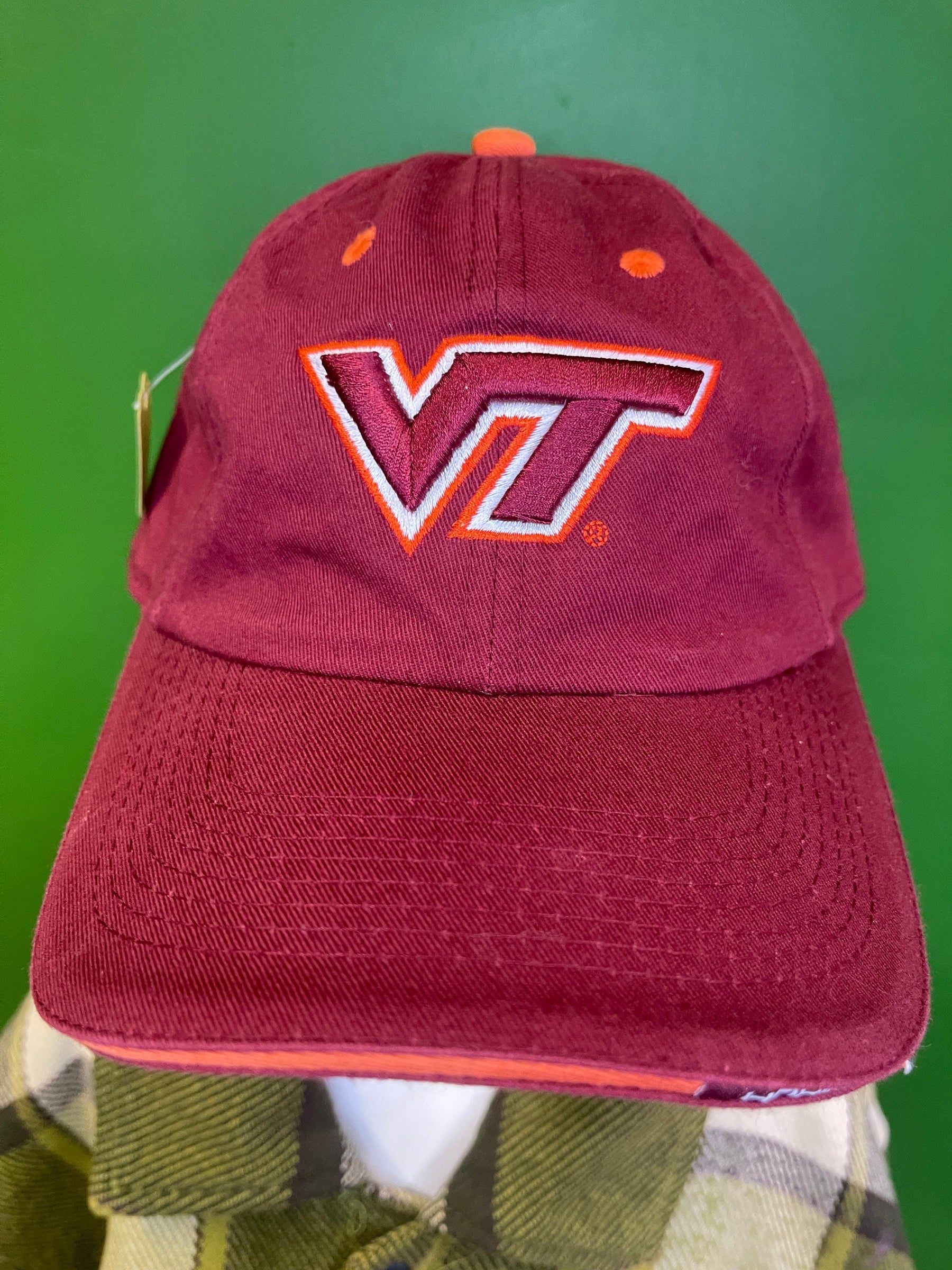 NCAA Virginia Tech Hokies 100% Cotton Strapback Hat/Cap OSFM