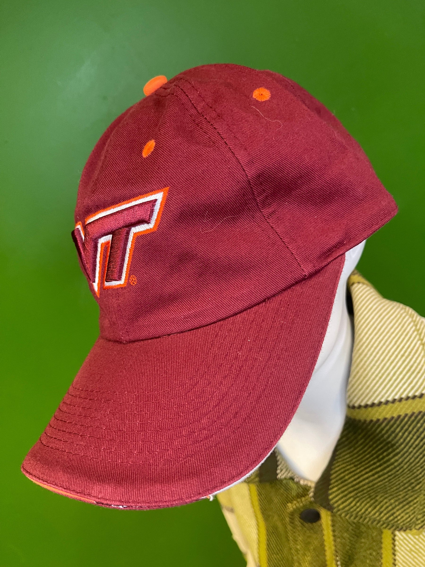 NCAA Virginia Tech Hokies 100% Cotton Strapback Hat/Cap OSFM