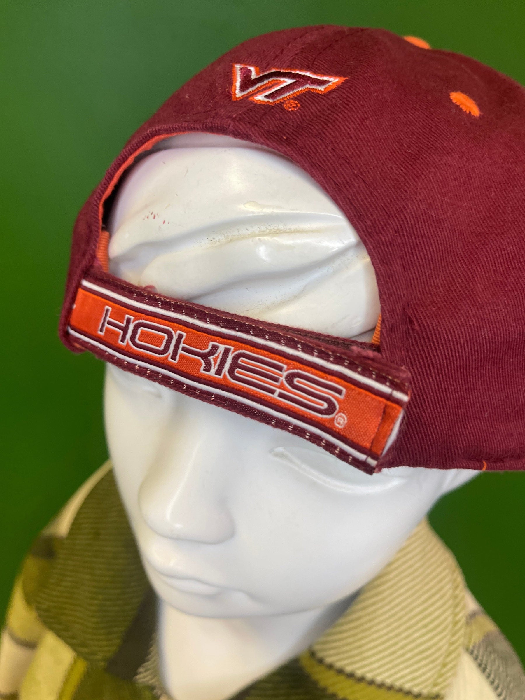 NCAA Virginia Tech Hokies 100% Cotton Strapback Hat/Cap OSFM