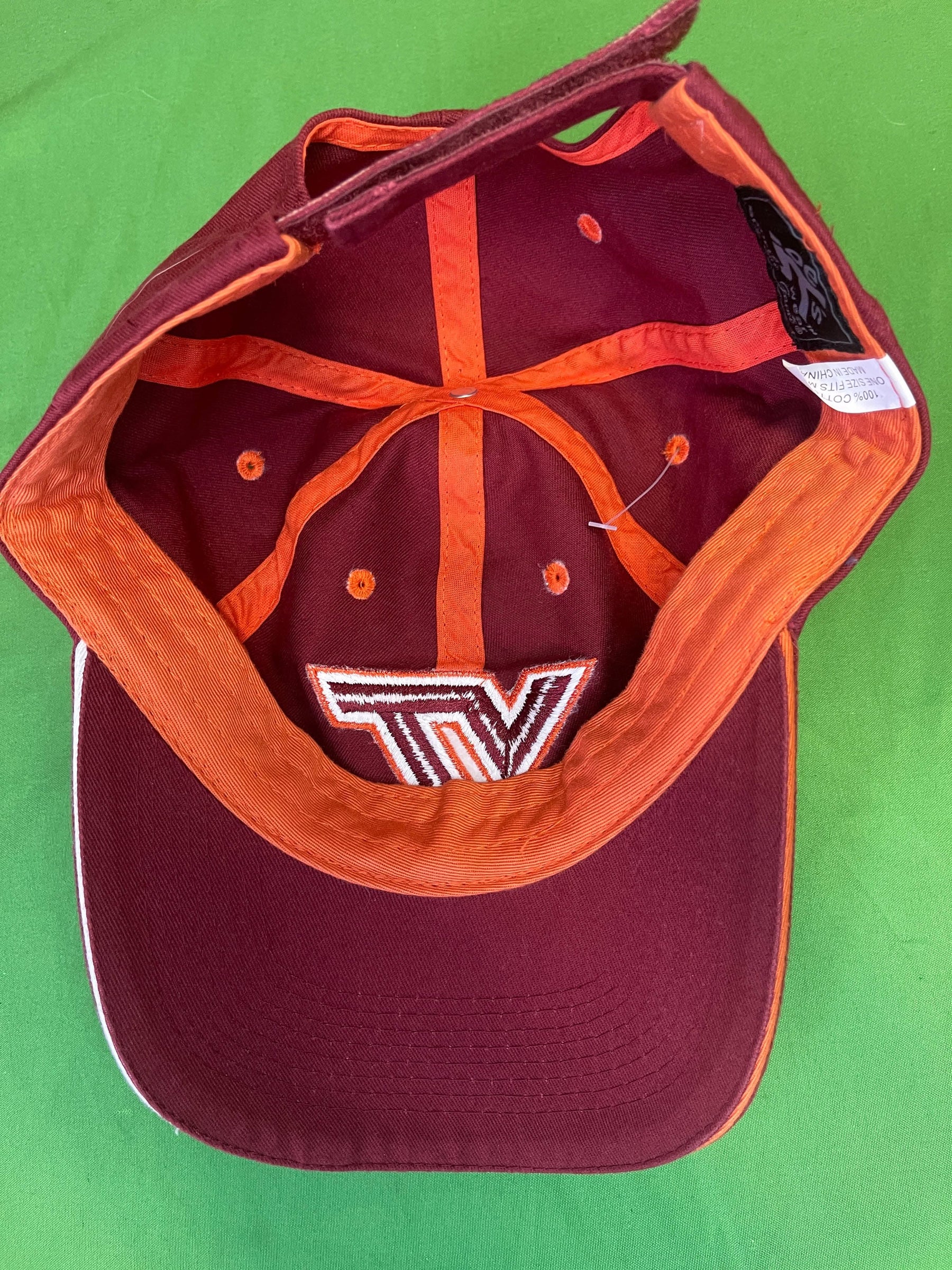 NCAA Virginia Tech Hokies 100% Cotton Strapback Hat/Cap OSFM