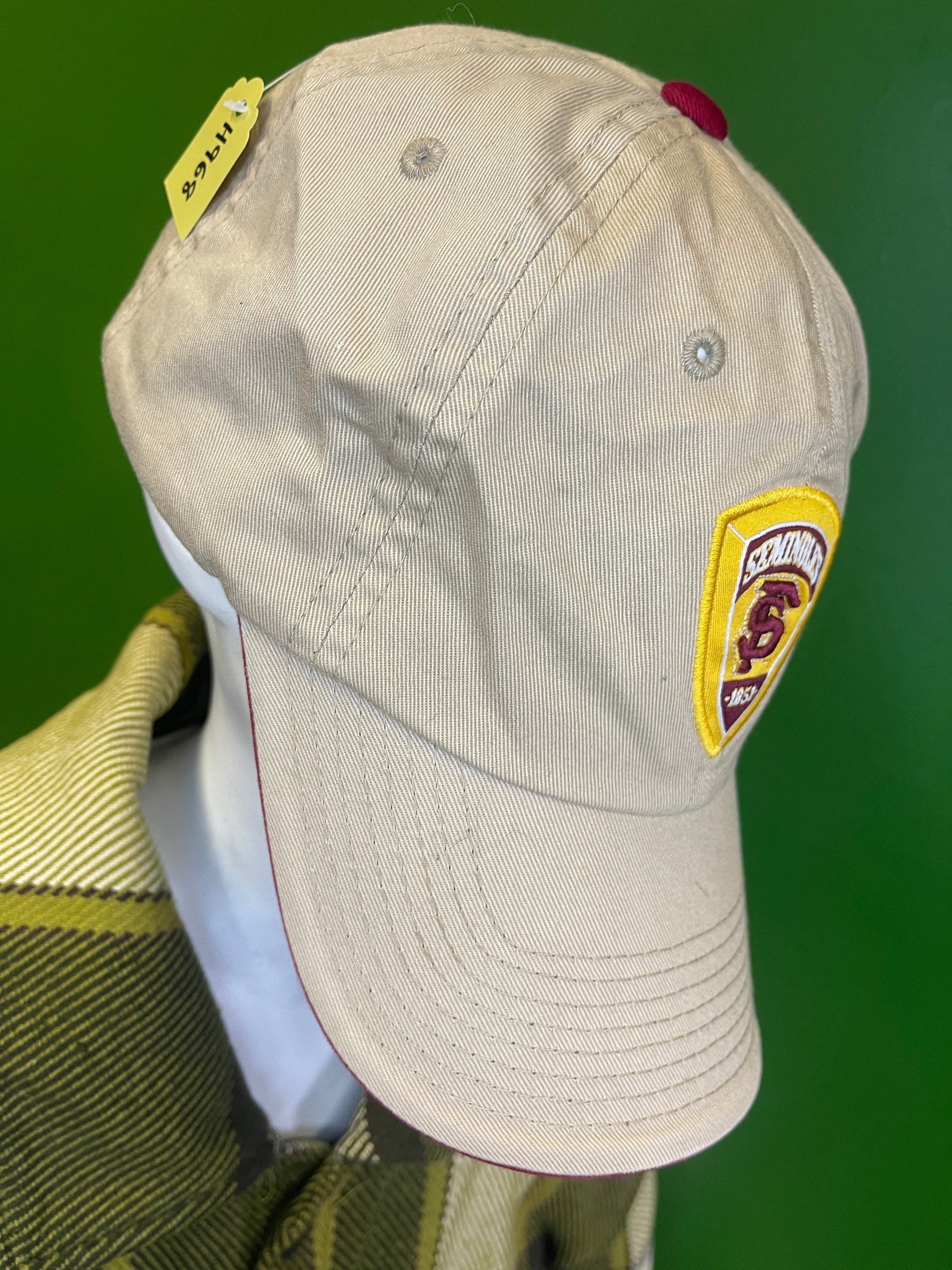NCAA Florida State Seminoles Beige 100% Cotton Hat/Cap OSFM