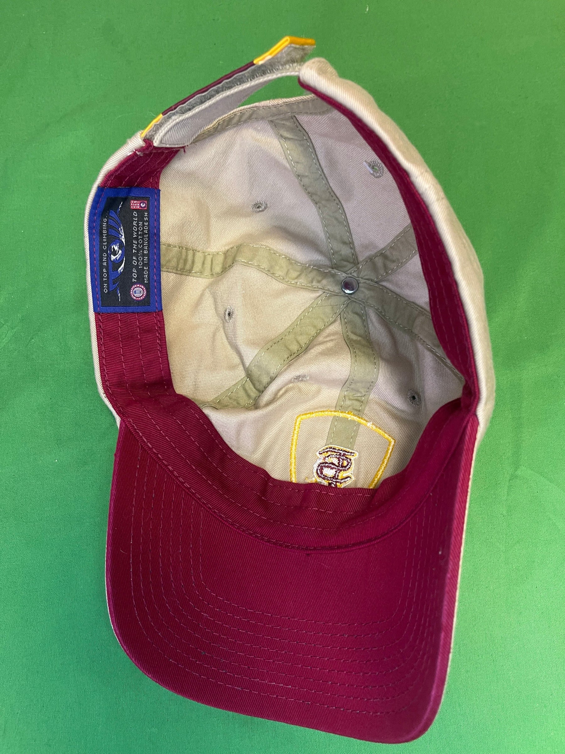 NCAA Florida State Seminoles Beige 100% Cotton Hat/Cap OSFM
