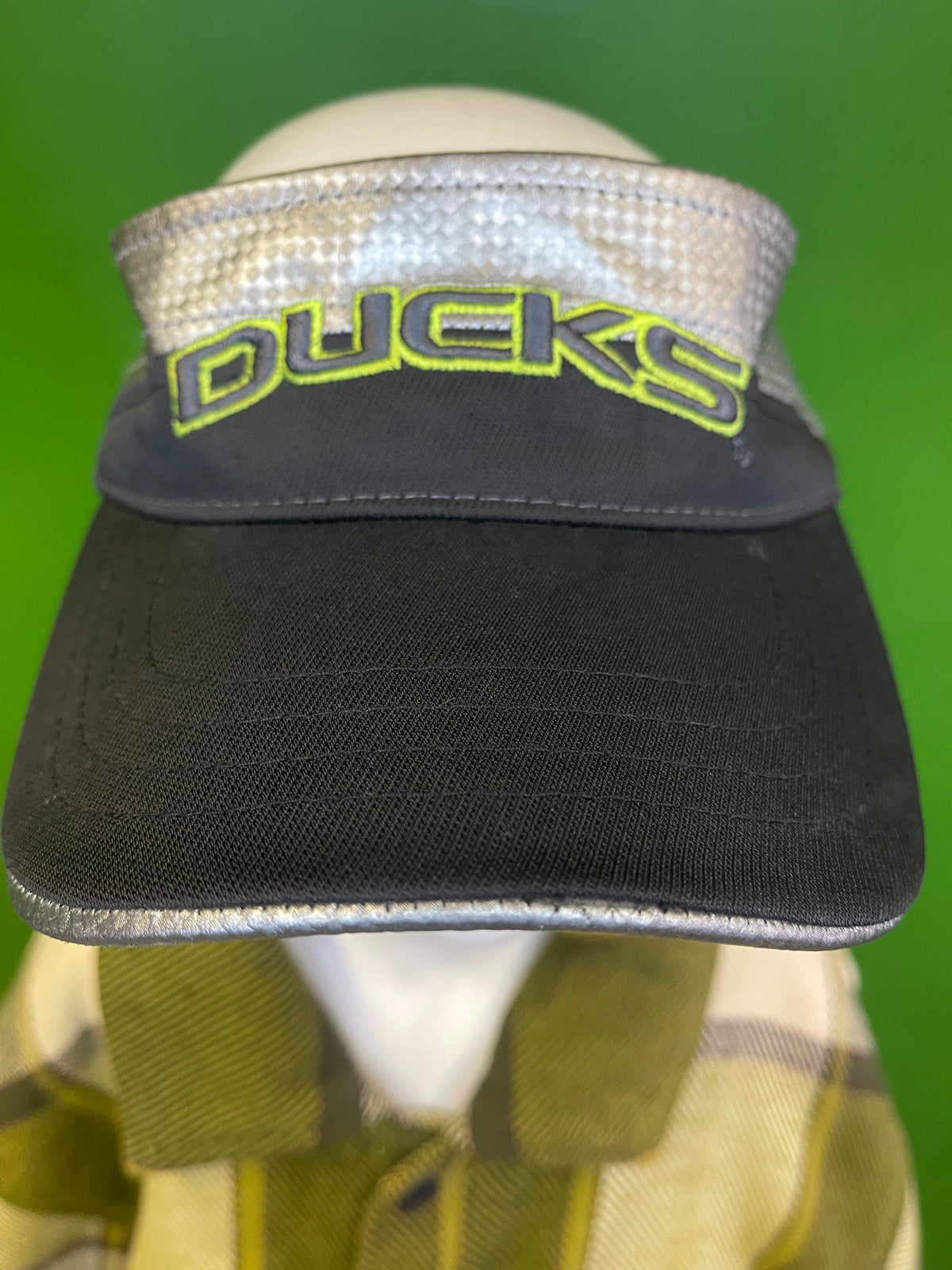 NCAA Oregon Ducks Zephyr Silver Strapback Visor Hat/Cap OSFM